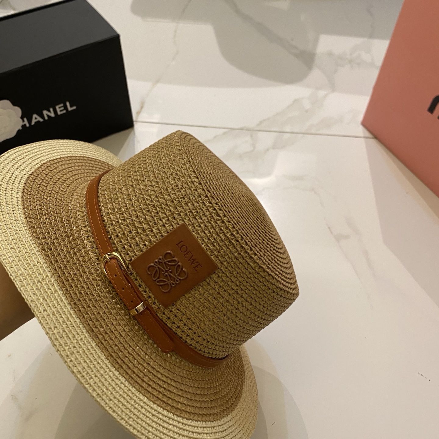 Loewe 镂空平顶帽