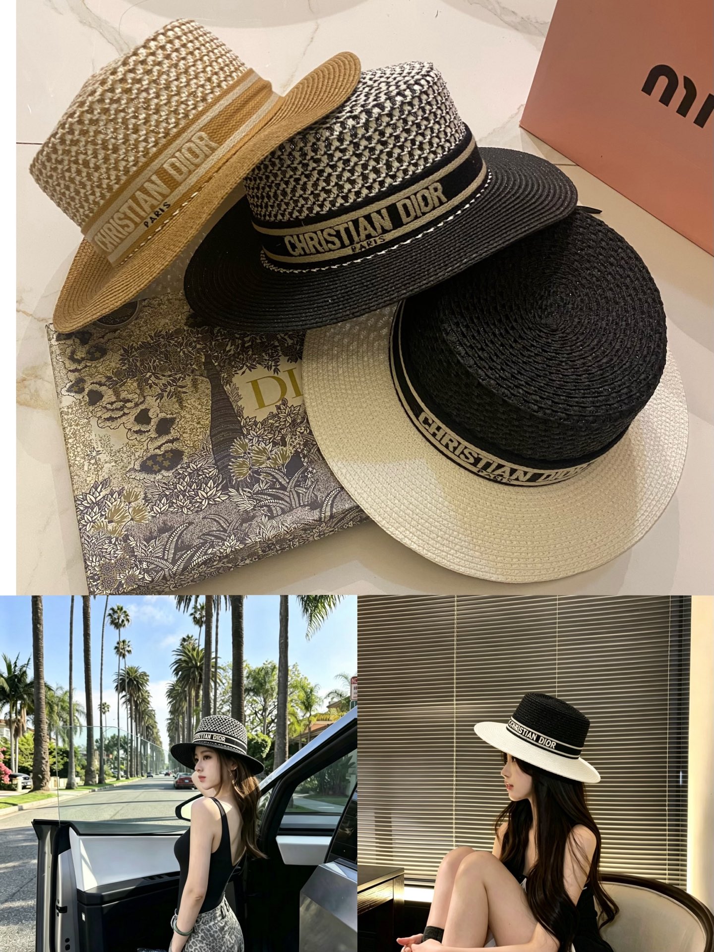 DIOR 新款平顶帽