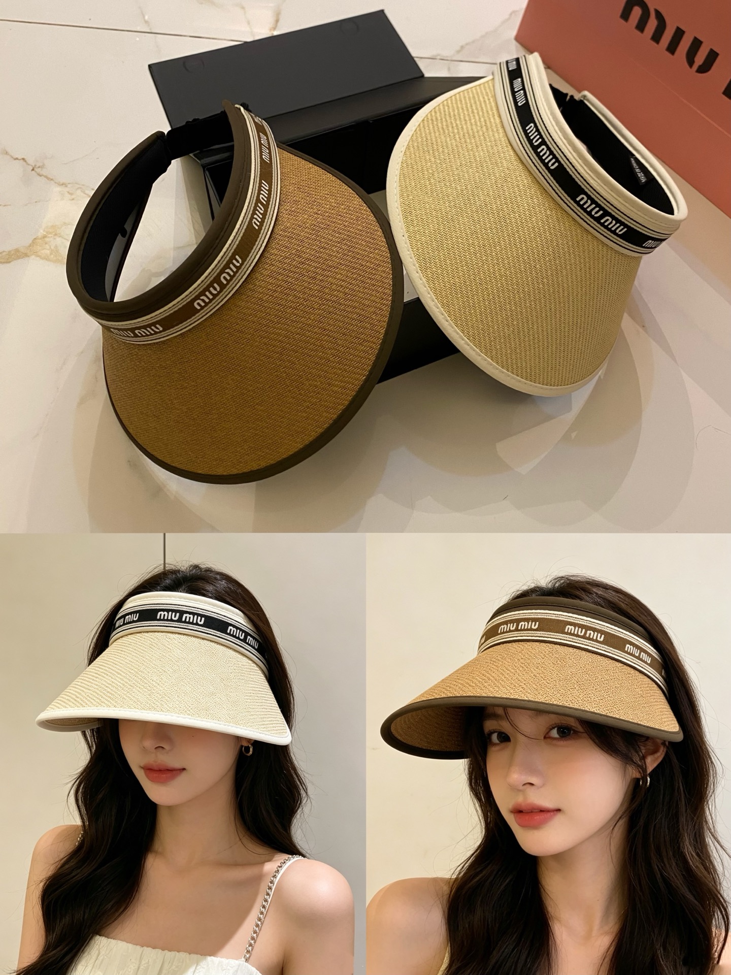 NO:866013,Special price with dust bag [MIUMIU Miu Miu] 2026 new exclusive small fragrance sun hat empty top hat, sun protection and versatile ~ casual street hat straw hat fisherman hat baseball cap, hat, miumiu, espadrilles, hats19860909特价配防尘袋【MIUMIU缪缪】2026新款独家款小香遮阳帽空顶帽,遮阳百搭～休闲出街神器帽子草帽渔夫帽棒球帽,帽子,miumiu,espadrilles,hats,hat