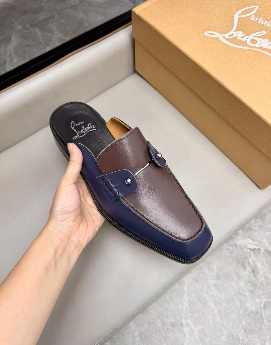 Christian Louboutin Style Leather Men's Shoes Men's Shoes Men's Shoes detail image 7 from source 782752