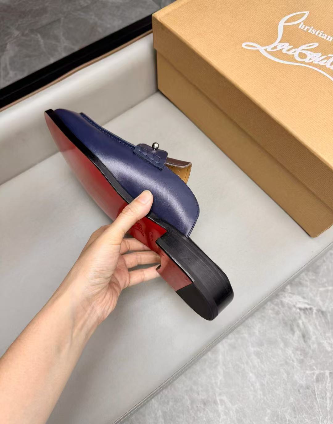 Christian Louboutin Style Leather Men's Shoes Men's Shoes Men's Shoes detail image 8 from source 782752