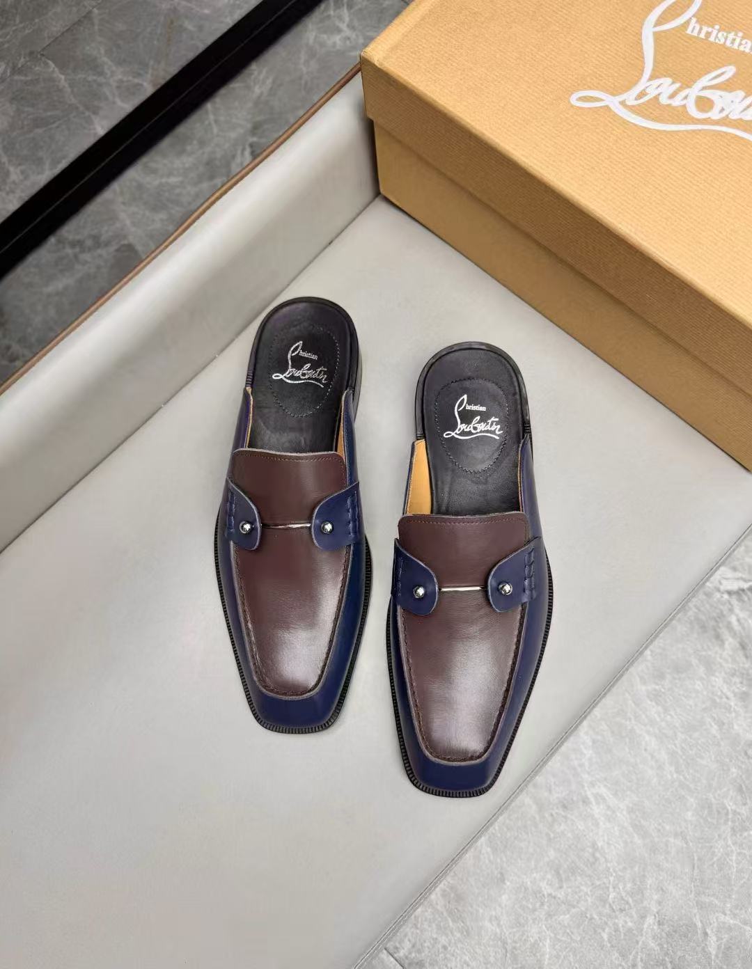Christian Louboutin Style Leather Men's Shoes Men's Shoes Men's Shoes detail image 3 from source 782752