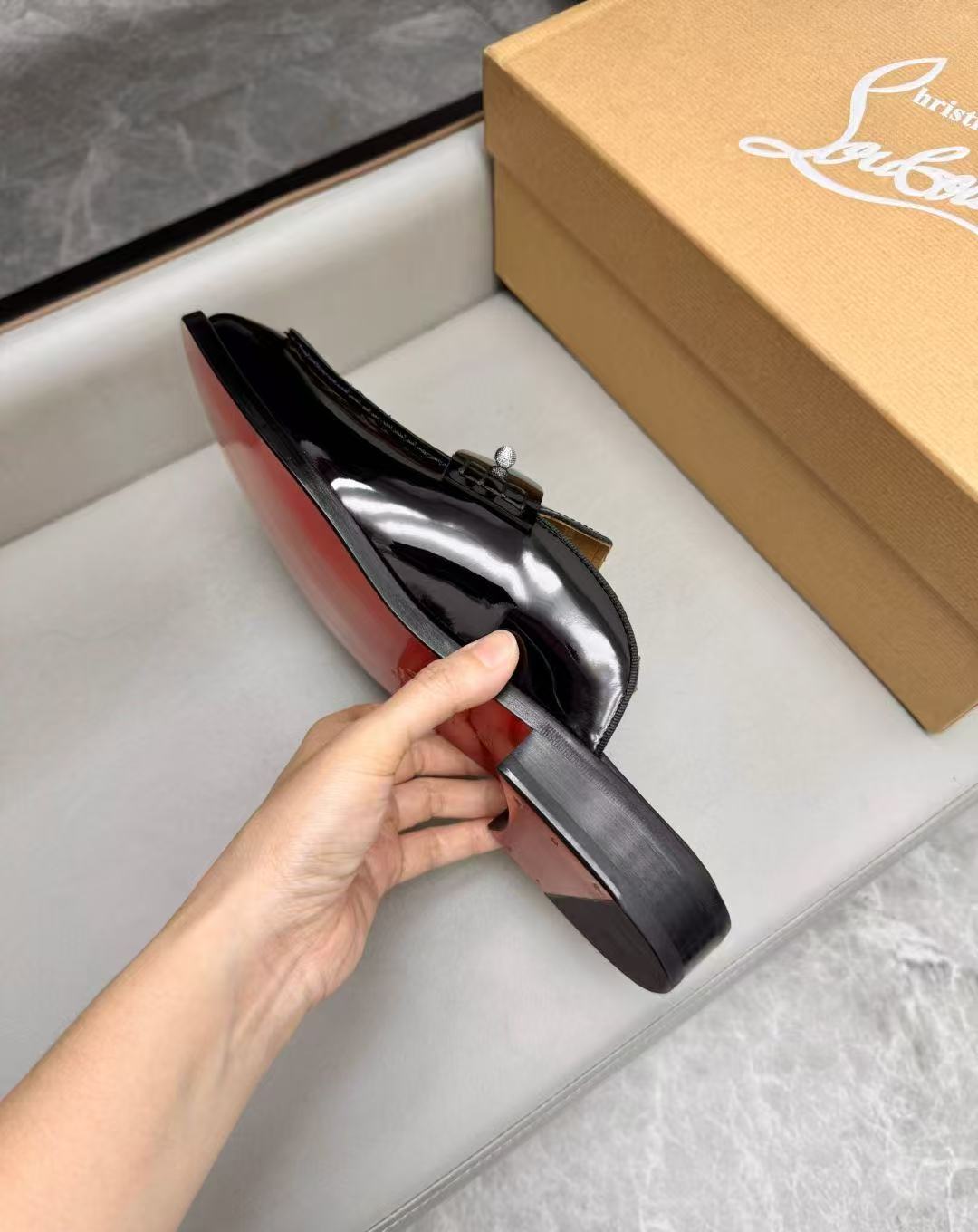 Christian Louboutin Style Leather Men's Shoes Men's Shoes Men's Shoes detail image 7 from source 782751