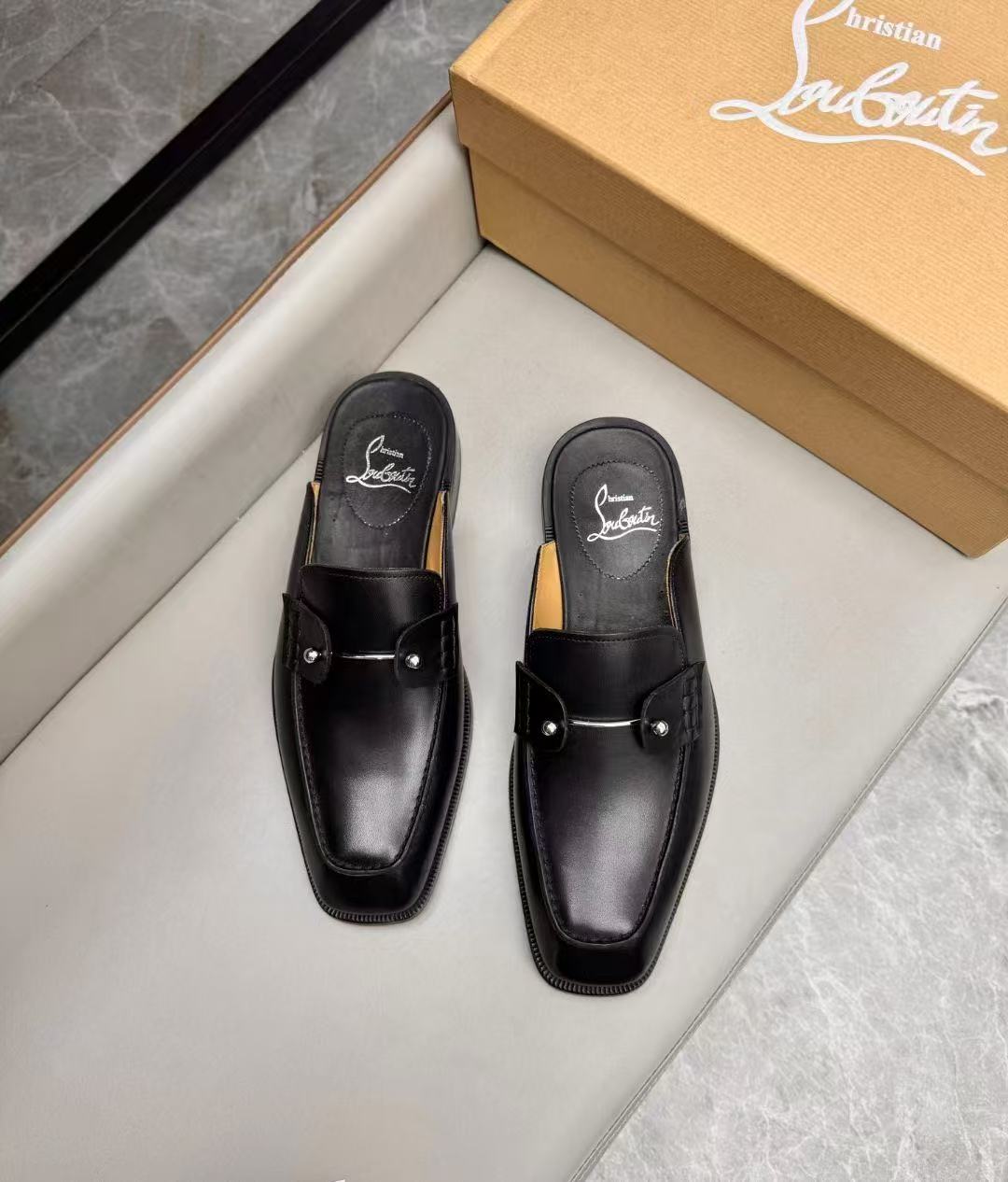 Christian Louboutin Style Leather Men's Shoes Men's Shoes Men's Shoes detail image 4 from source 782753