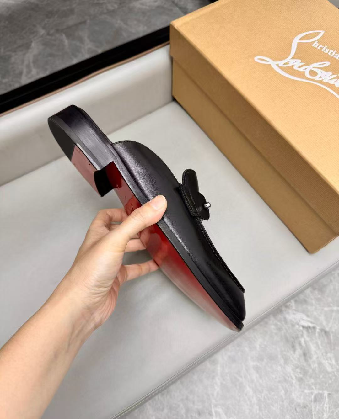 Christian Louboutin Style Leather Men's Shoes Men's Shoes Men's Shoes detail image 6 from source 782753