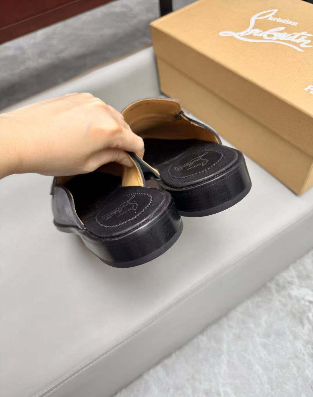Christian Louboutin Style Leather Men's Shoes Men's Shoes Men's Shoes detail image 5 from source 782758
