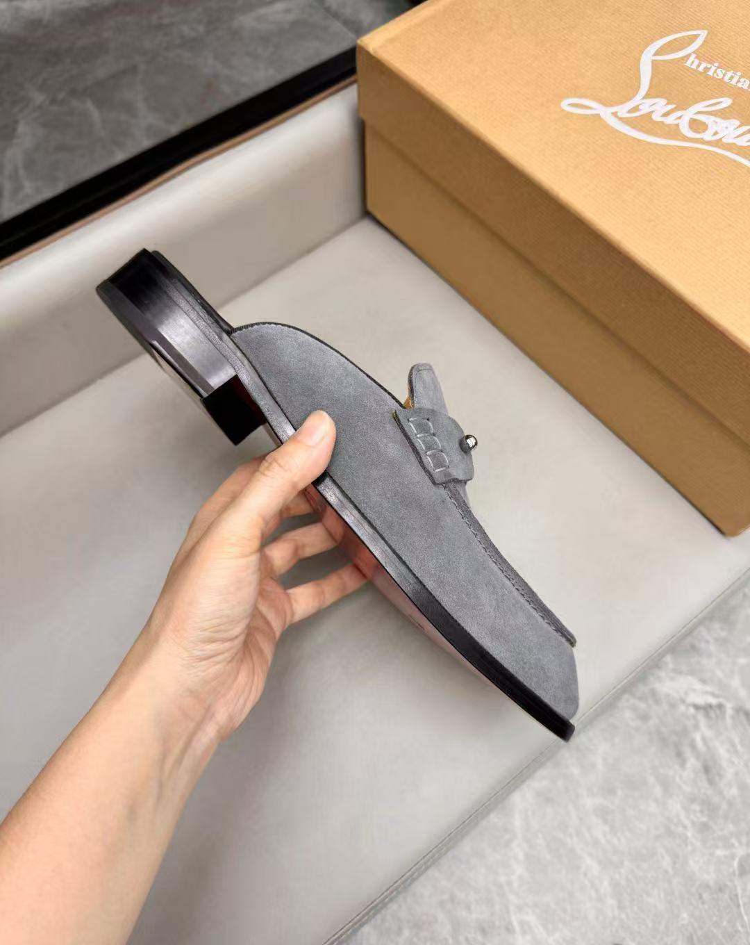 Christian Louboutin Style Leather Men's Shoes Men's Shoes Men's Shoes detail image 6 from source 782758