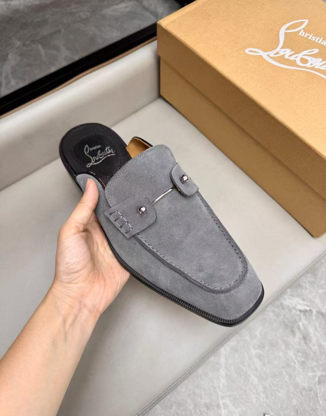 Christian Louboutin Style Leather Men's Shoes Men's Shoes Men's Shoes detail image 7 from source 782758