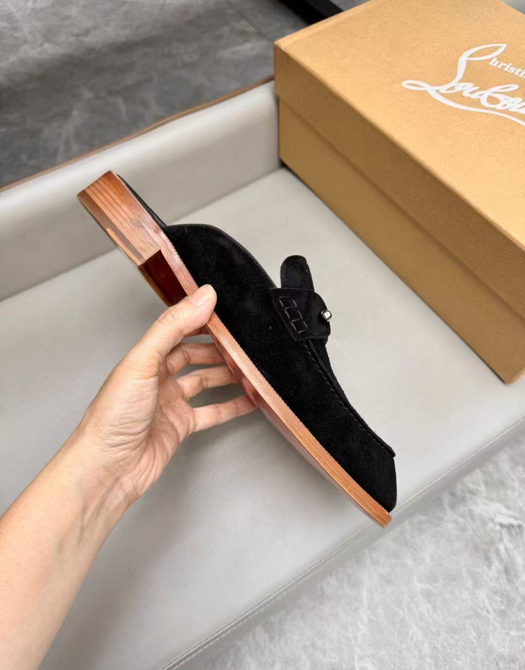 Christian Louboutin Style Leather Men's Shoes Men's Shoes Men's Shoes detail image 6 from source 782760