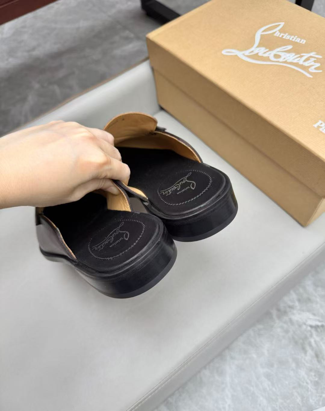 Christian Louboutin Style Leather Men's Shoes Men's Shoes Men's Shoes detail image 5 from source 782763