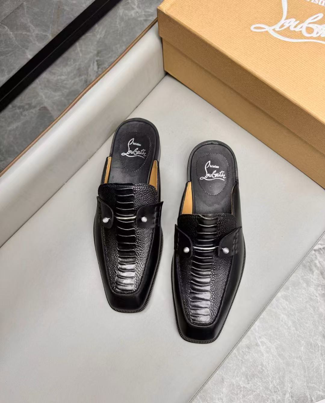 Christian Louboutin Style Leather Men's Shoes Men's Shoes Men's Shoes detail image 4 from source 782756