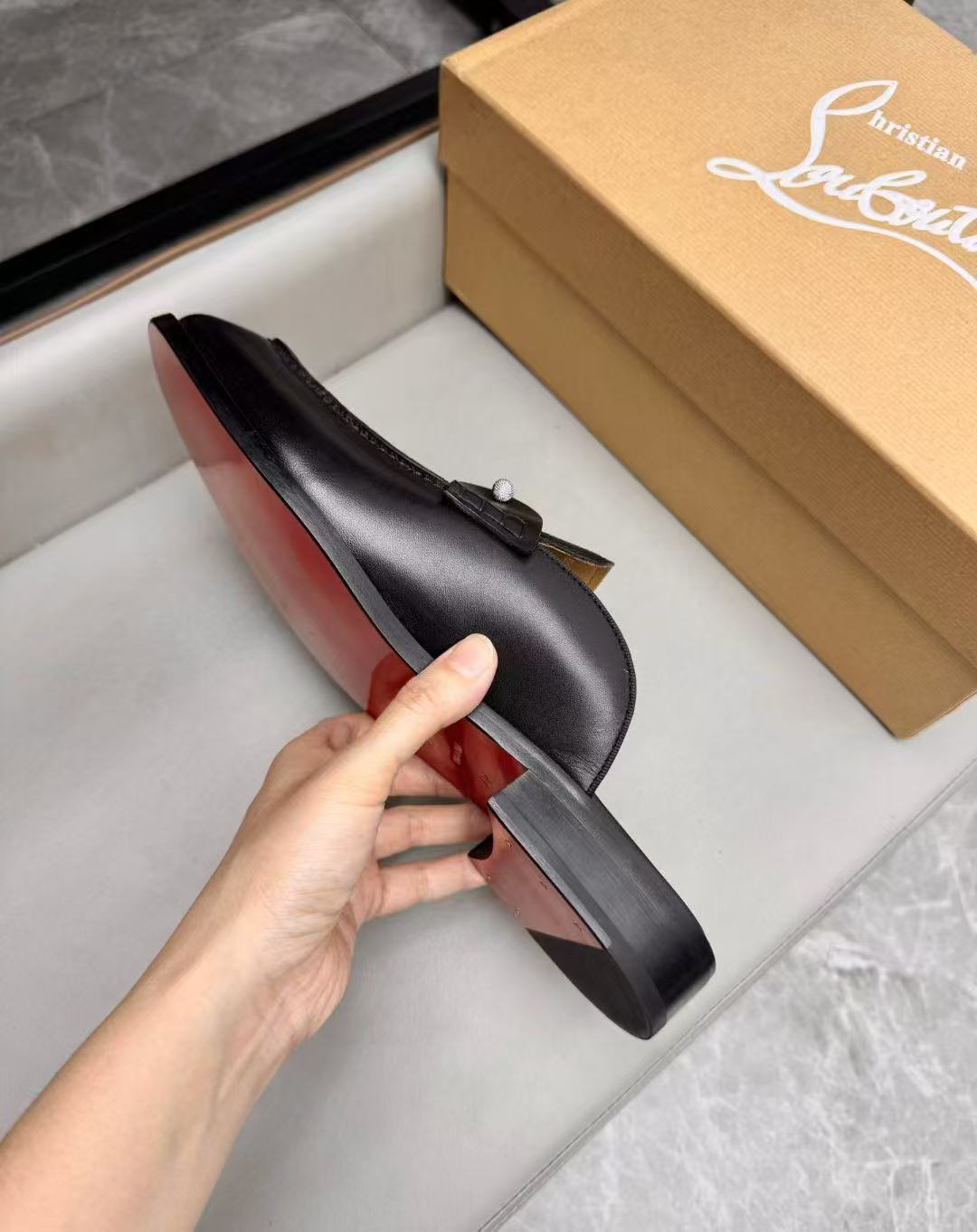 Christian Louboutin Style Leather Men's Shoes Men's Shoes Men's Shoes detail image 8 from source 782756