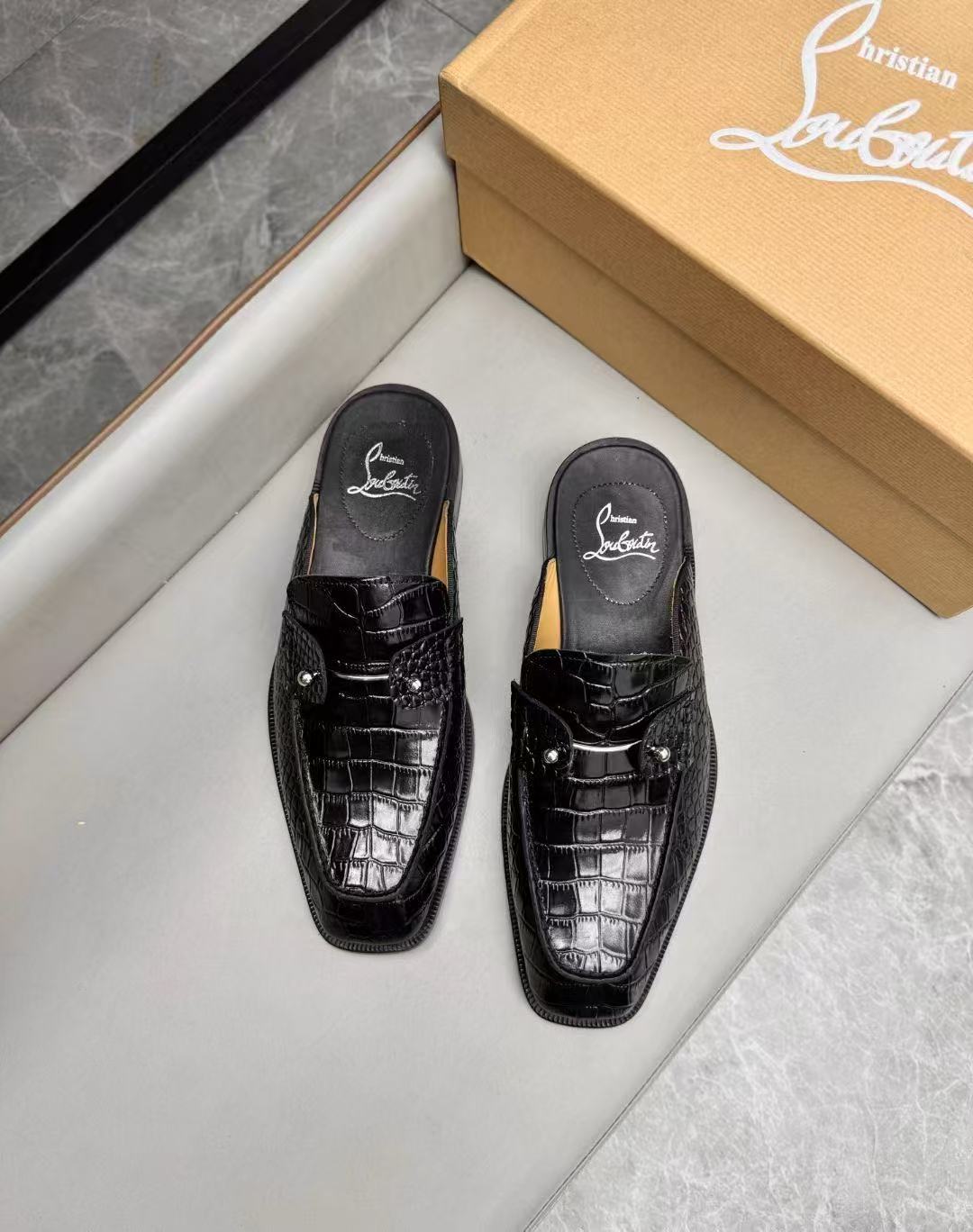 Christian Louboutin Style Leather Men's Shoes Men's Shoes Men's Shoes detail image 4 from source 782755