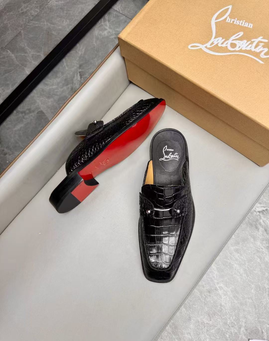 Christian Louboutin Style Leather Men's Shoes Men's Shoes Men's Shoes detail image 3 from source 782755