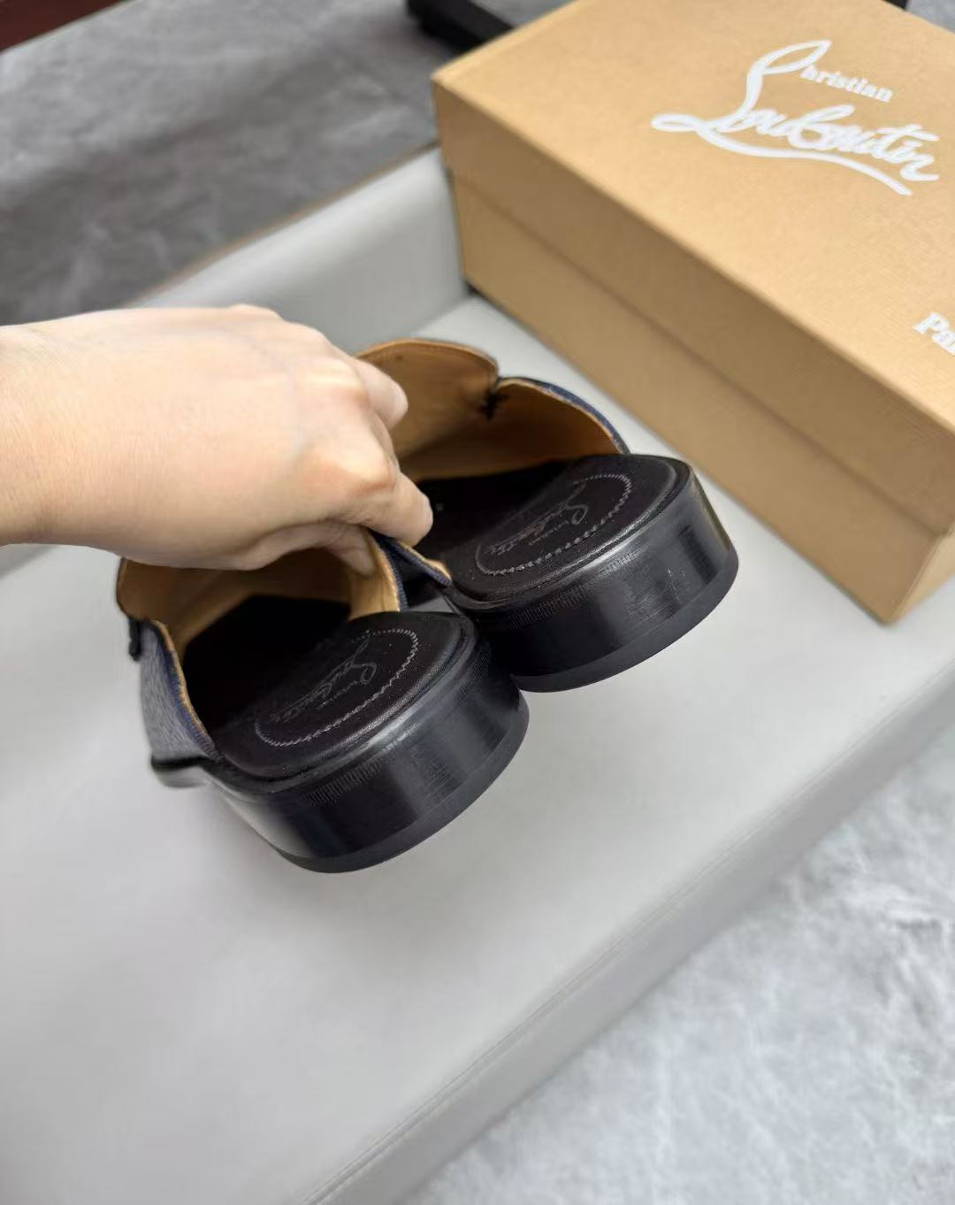 Christian Louboutin Style Leather Men's Shoes Men's Shoes Men's Shoes detail image 5 from source 782761