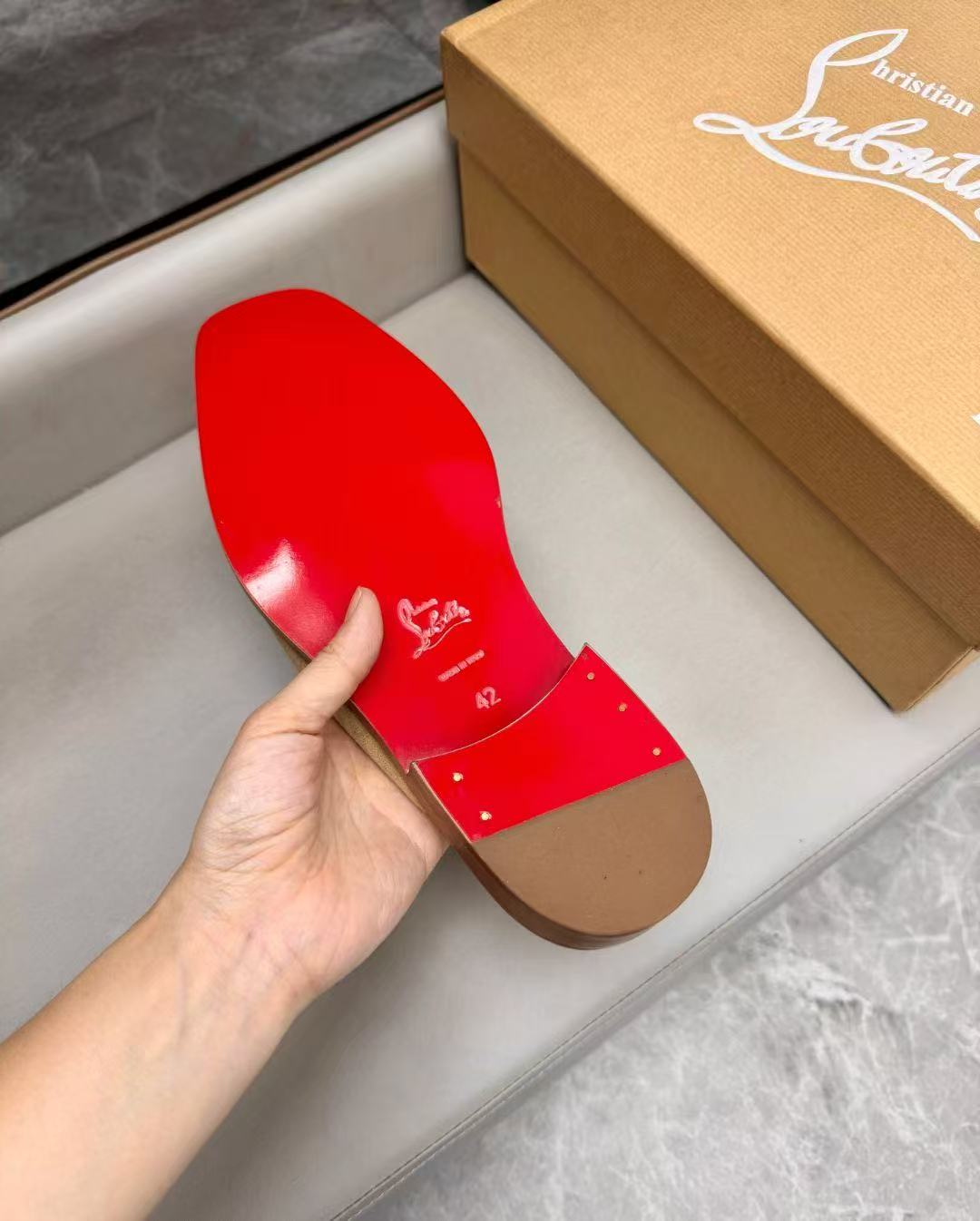 Christian Louboutin Style Leather Men's Shoes Men's Shoes Men's Shoes detail image 9 from source 782762