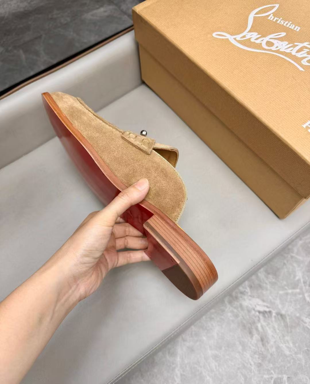 Christian Louboutin Style Leather Men's Shoes Men's Shoes Men's Shoes detail image 8 from source 782762