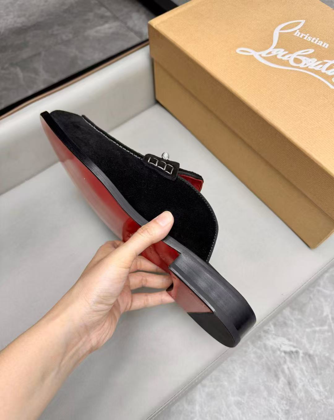 Christian Louboutin Style Leather Men's Shoes Men's Shoes Men's Shoes detail image 8 from source 782757