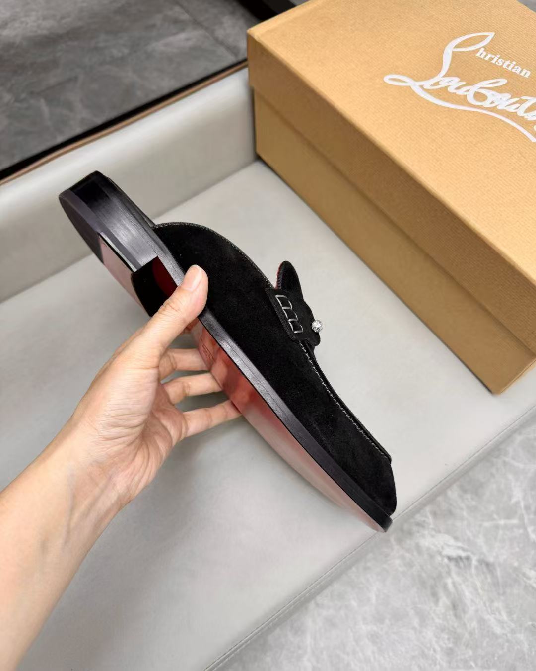 Christian Louboutin Style Leather Men's Shoes Men's Shoes Men's Shoes detail image 6 from source 782757