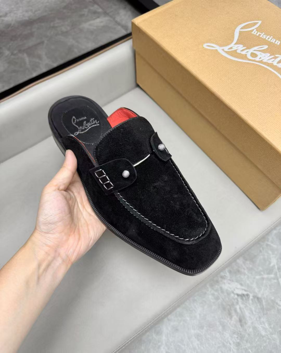 Christian Louboutin Style Leather Men's Shoes Men's Shoes Men's Shoes detail image 7 from source 782757
