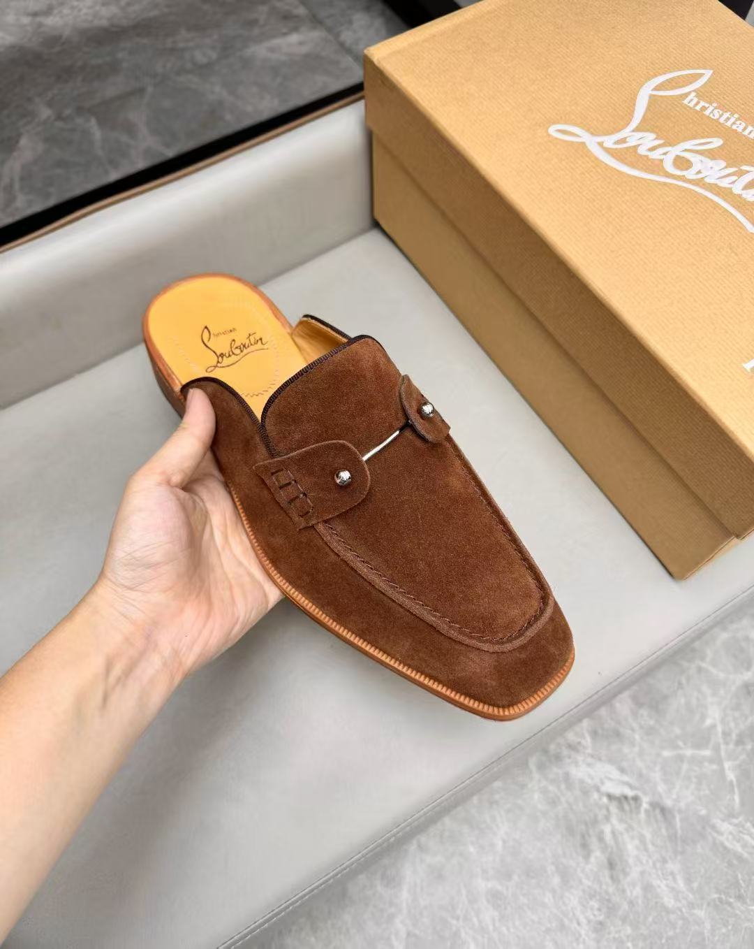 Christian Louboutin Style Leather Men's Shoes Men's Shoes Men's Shoes detail image 7 from source 782759