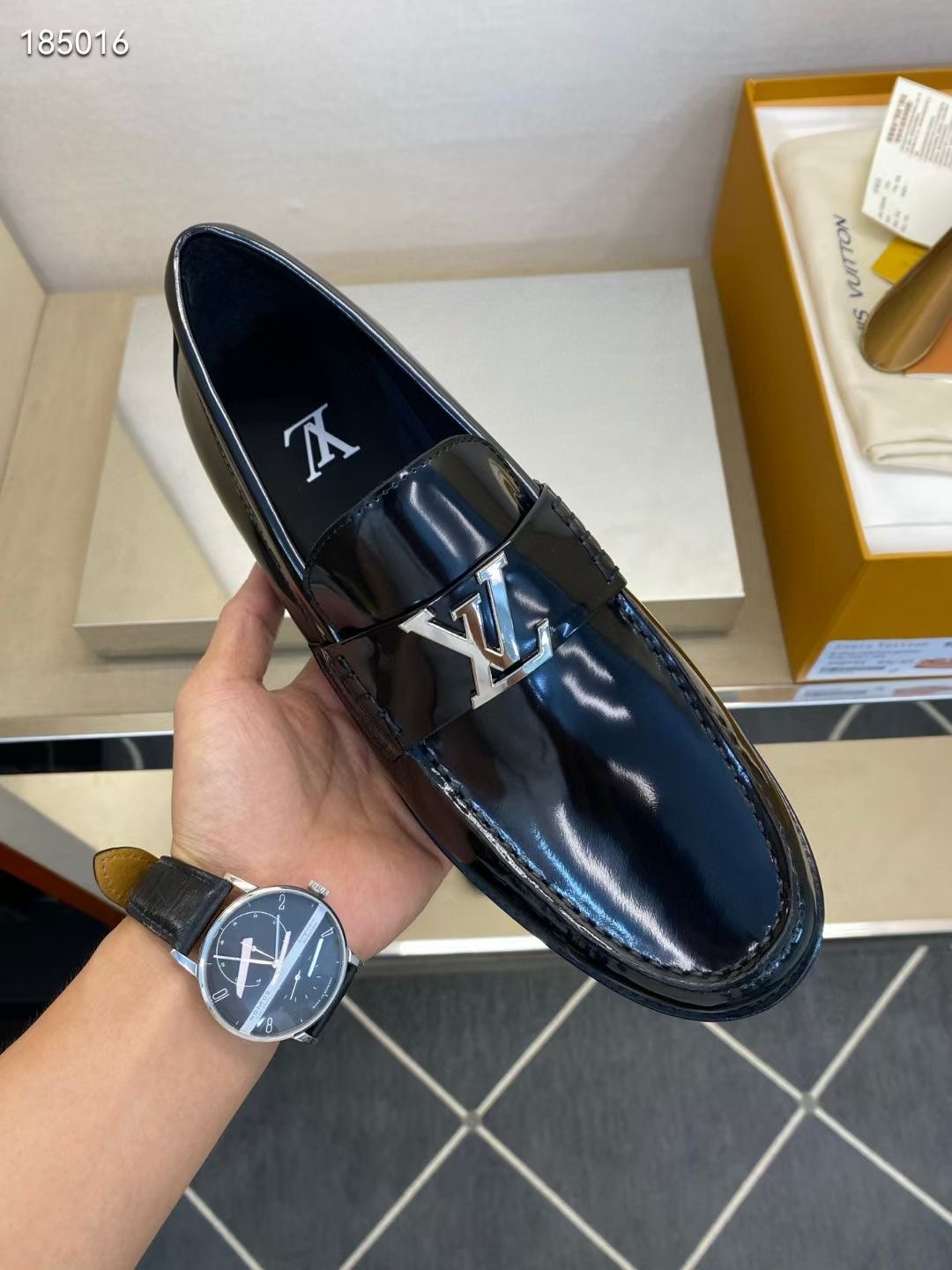 L*V独家高品 メンズ正装小皮靴・上質な牛革使用