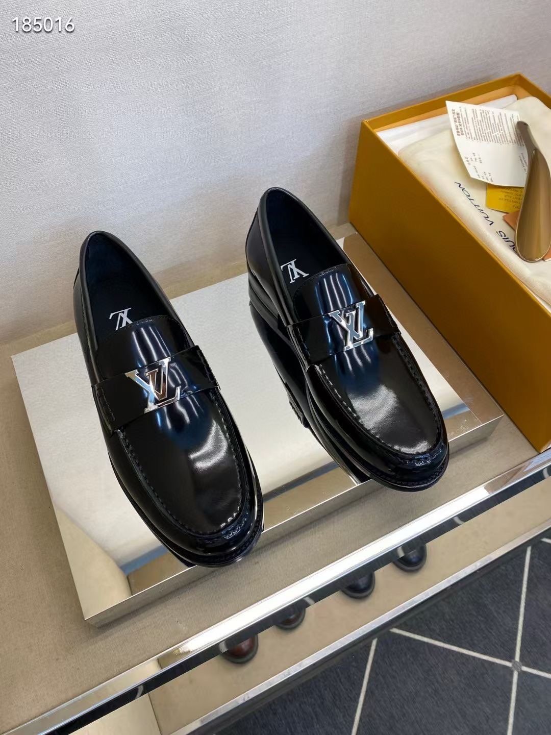 L*V独家高品 メンズ正装小皮靴・上質な牛革使用