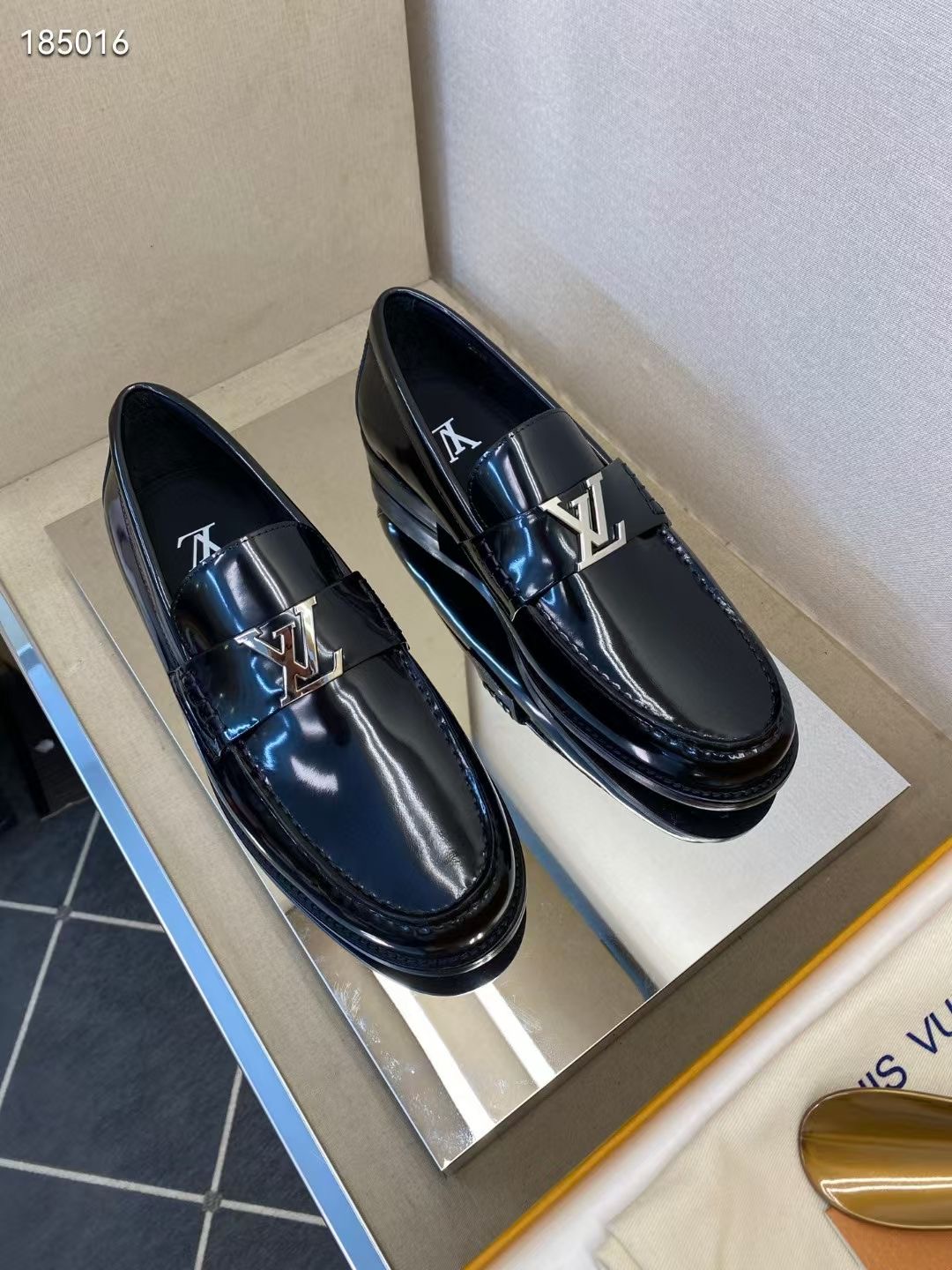 L*V独家高品 メンズ正装小皮靴・上質な牛革使用