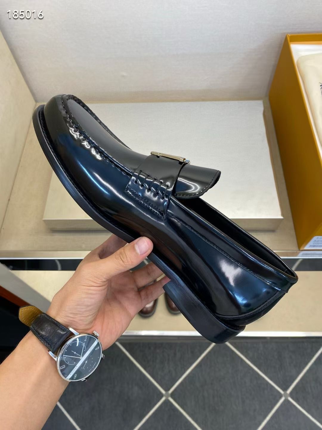 L*V独家高品 メンズ正装小皮靴・上質な牛革使用