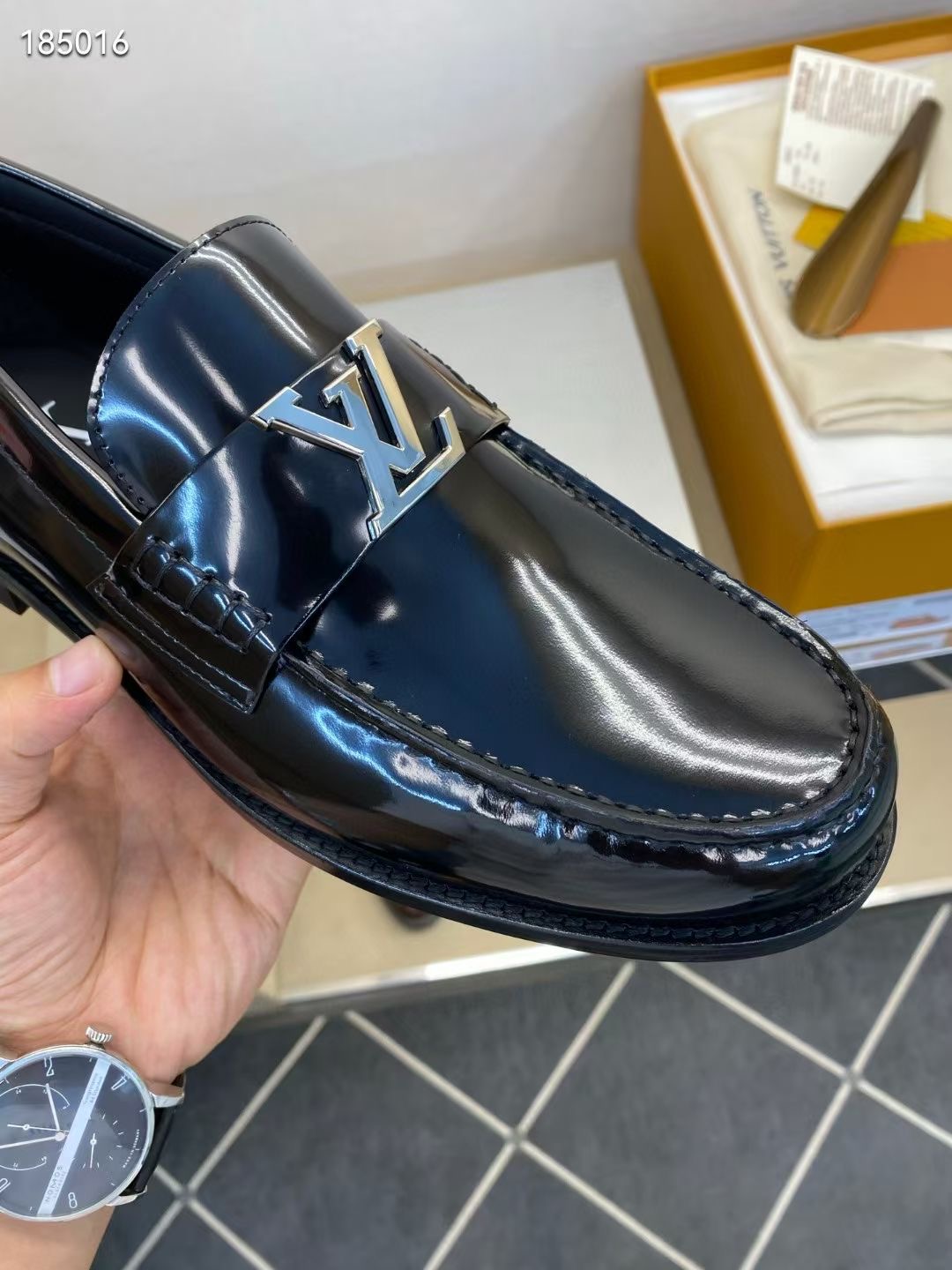 L*V独家高品 メンズ正装小皮靴・上質な牛革使用