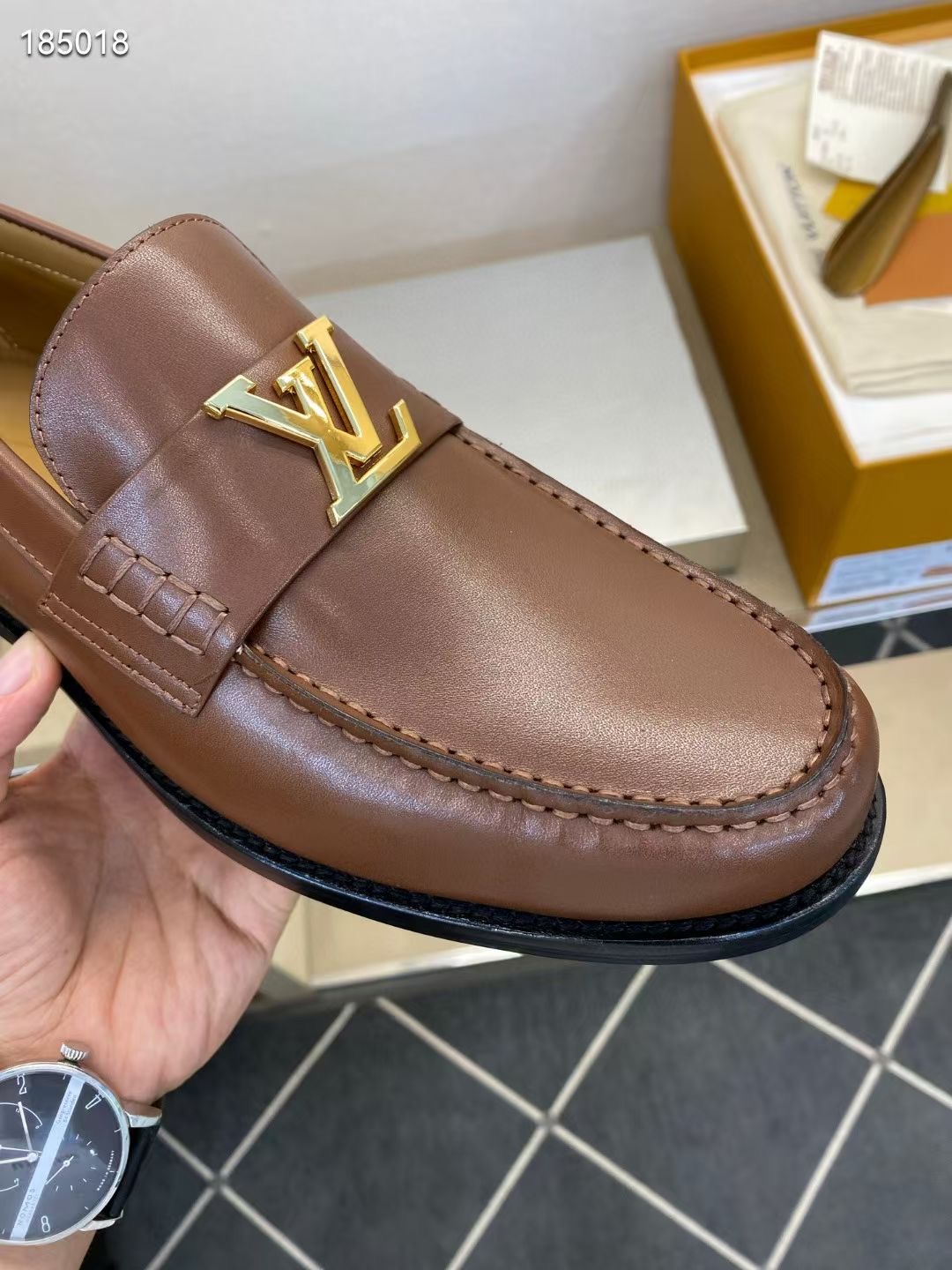 L*V独家高品シューズ - 高品質小牛革の正装靴