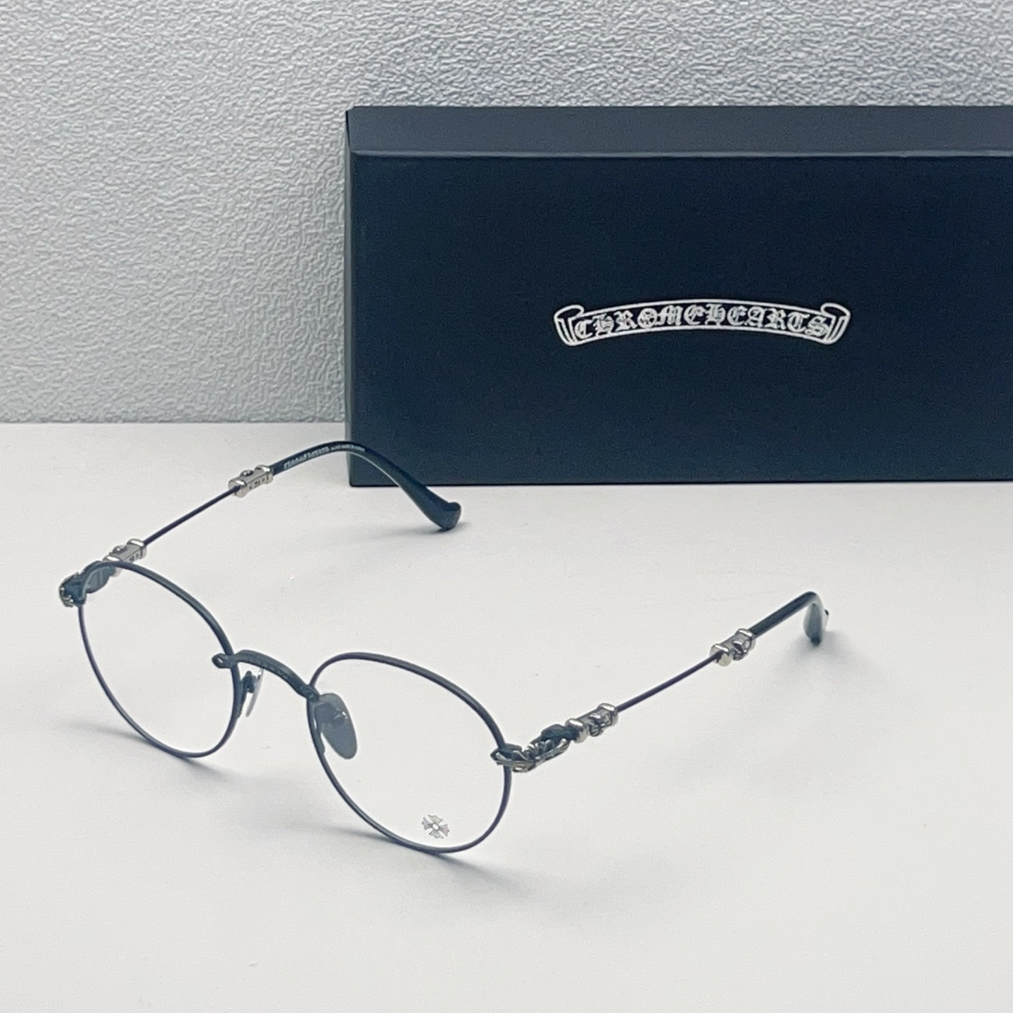 Chrome Hearts BUBBA-A Metal Round-Frame Glasses