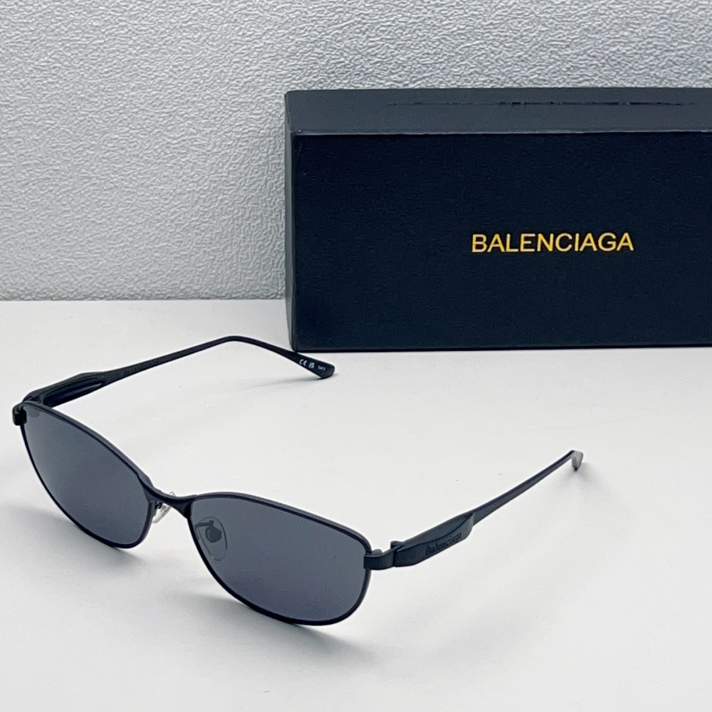 Balenciaga Sunglasses Metal Rectangular