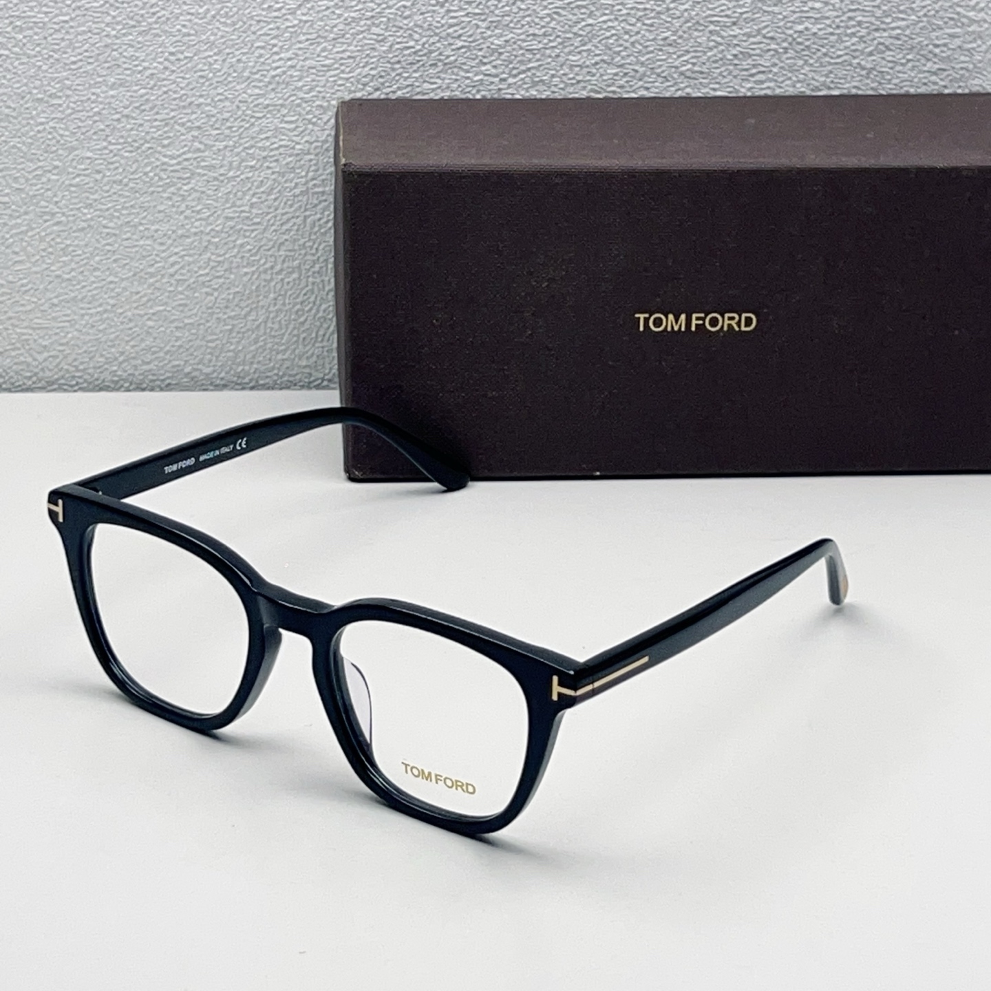 TOM FORD оптика из ацетата, квадратная, черная оправа