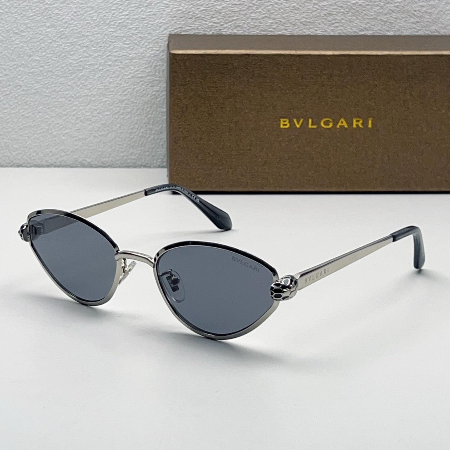 BVLGARI Sunglasses Metal Cat Eye