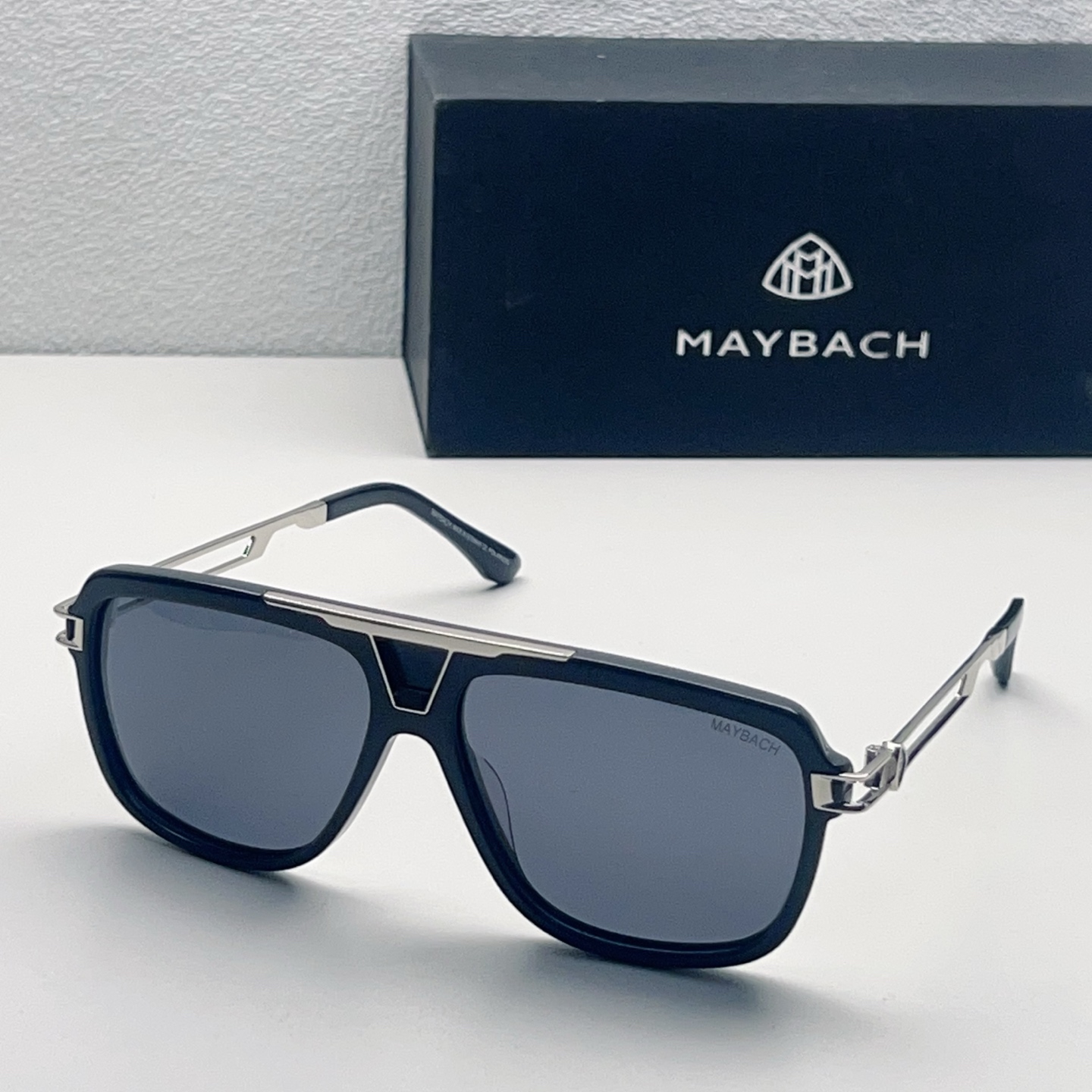 MAYBACH Maybach Sunglasses Acetate Metal Double Bridge Square Frame
