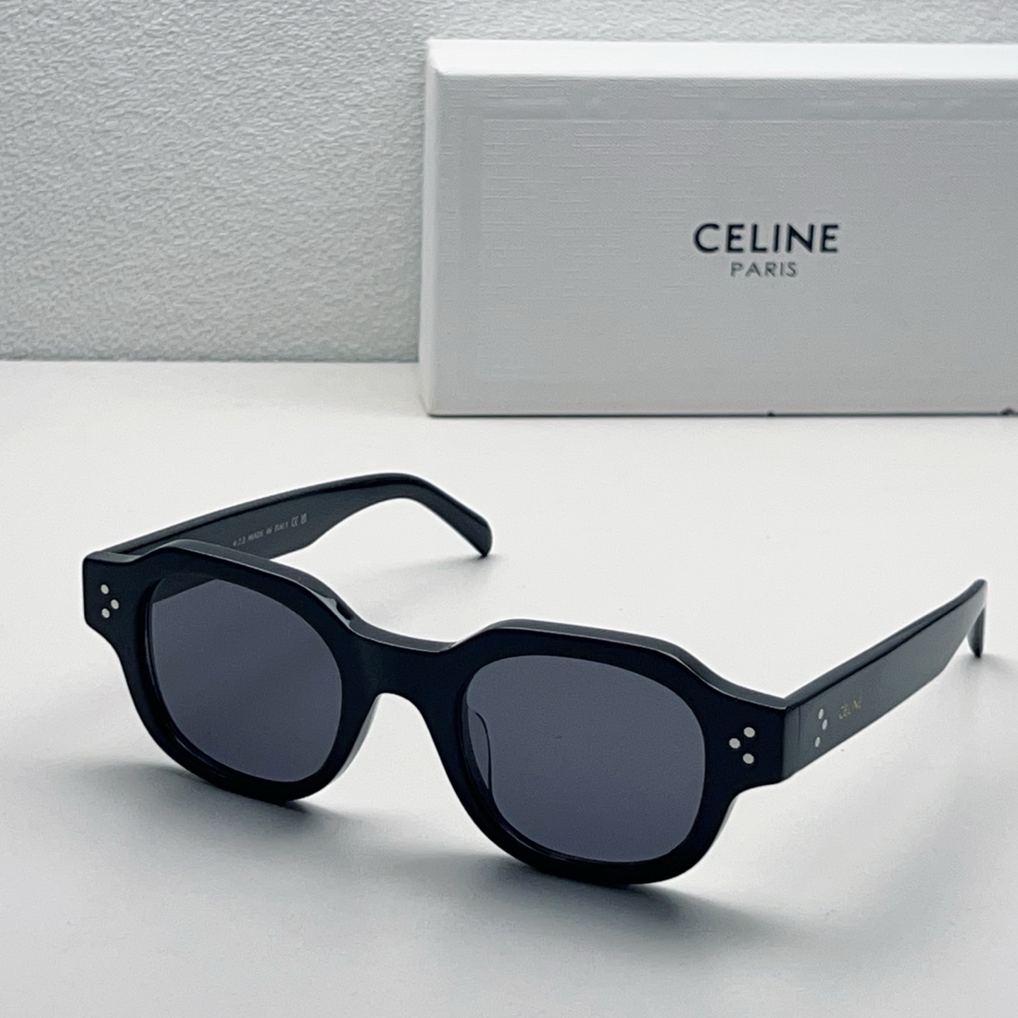 CELINE 太陽眼鏡 板材 黑色 粗框