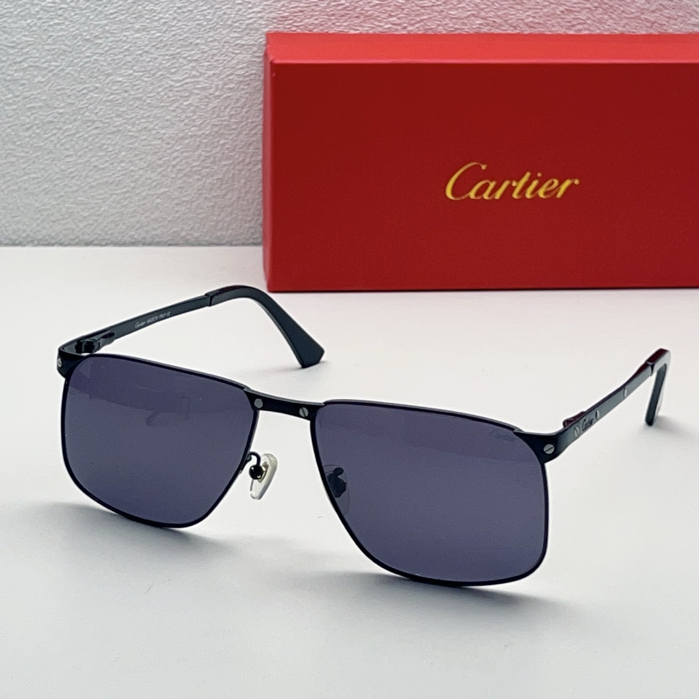 Cartier Sunglasses Metal Square