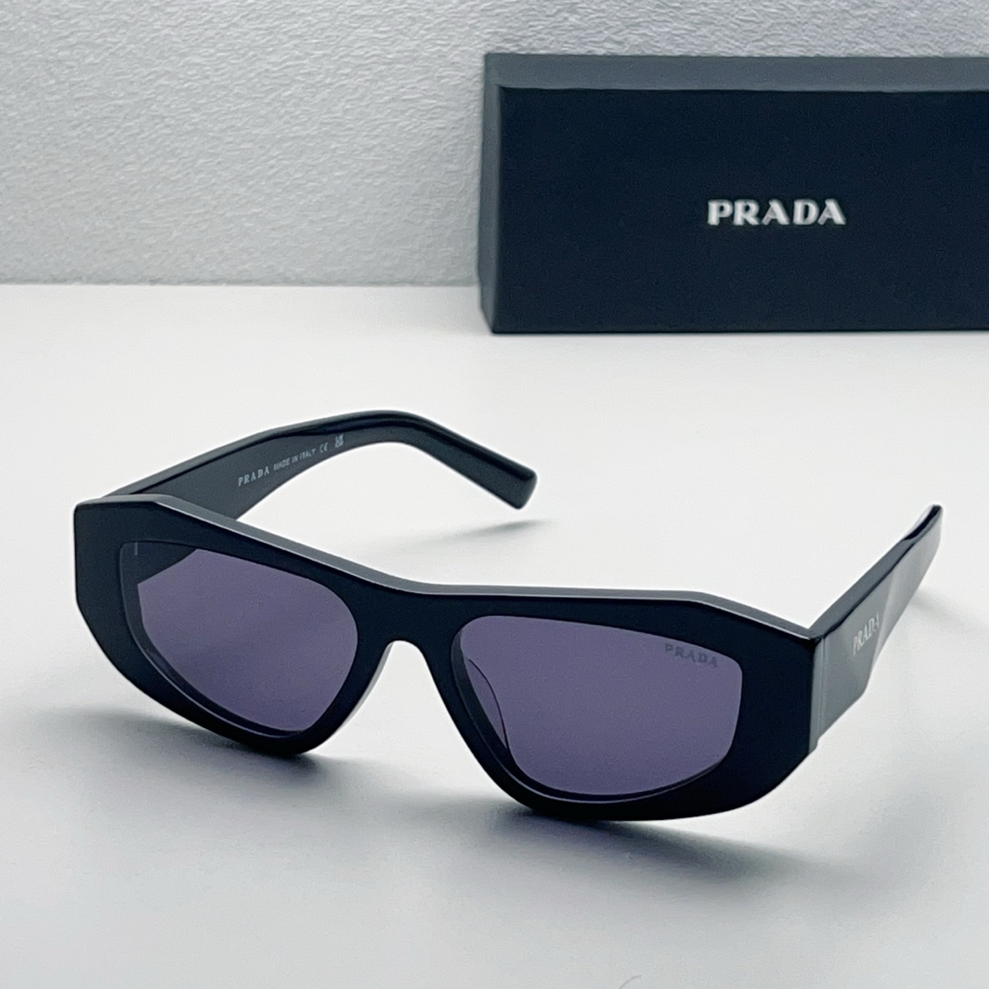 PRADA Sunglasses Acetate Rectangular