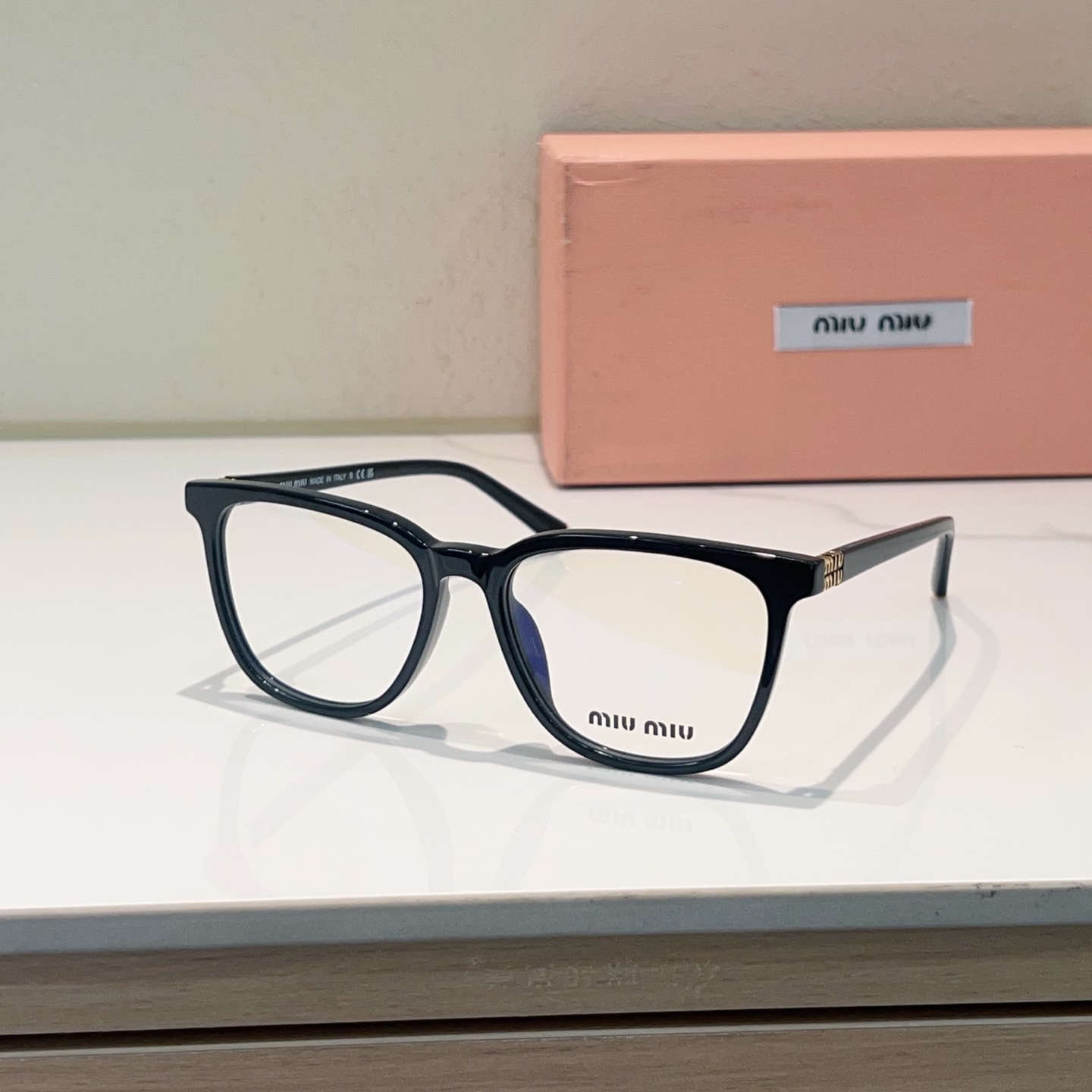 MIUMIU Lunettes de vue carrées monture complète en acétate