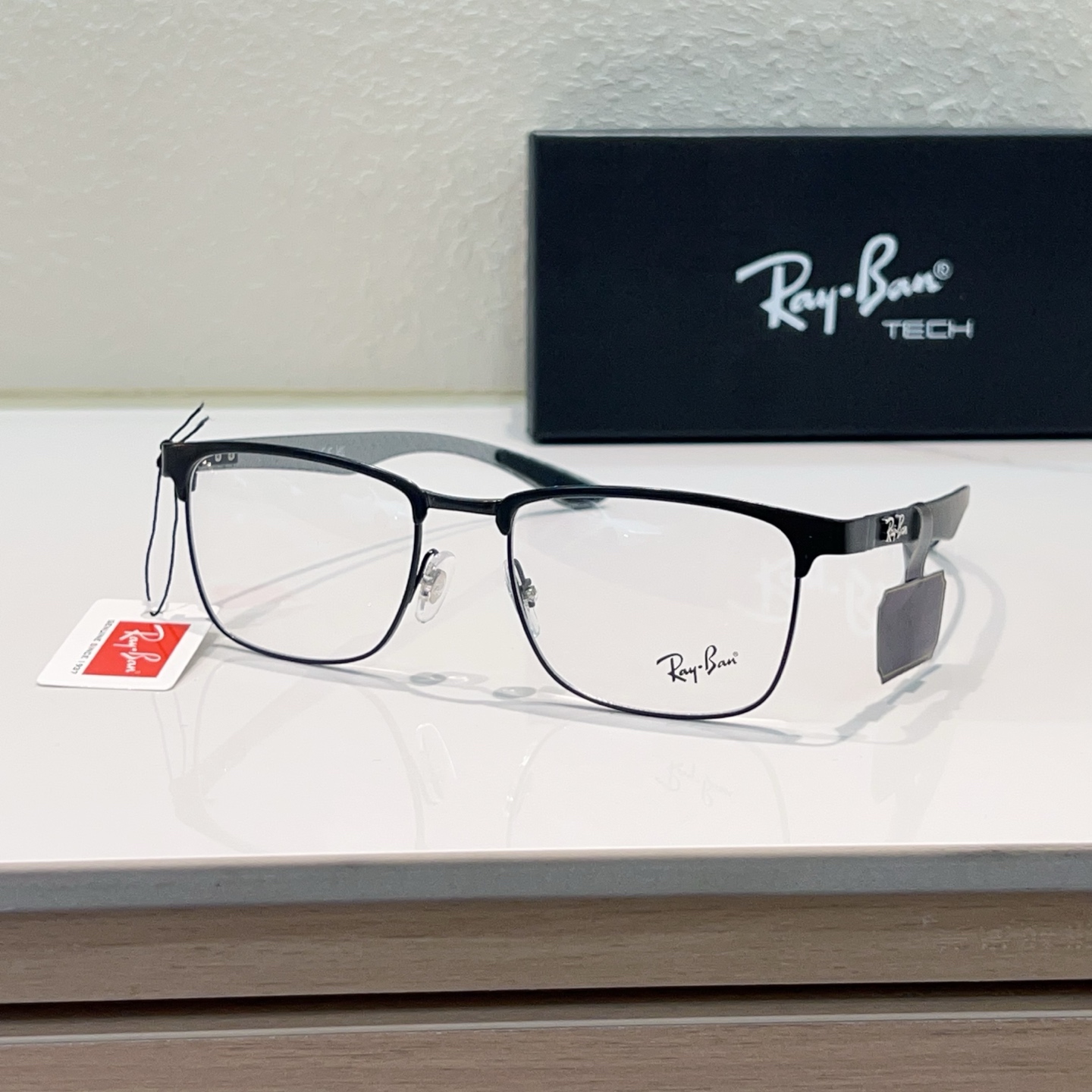 Ray-Ban 半框 黑色 眼镜