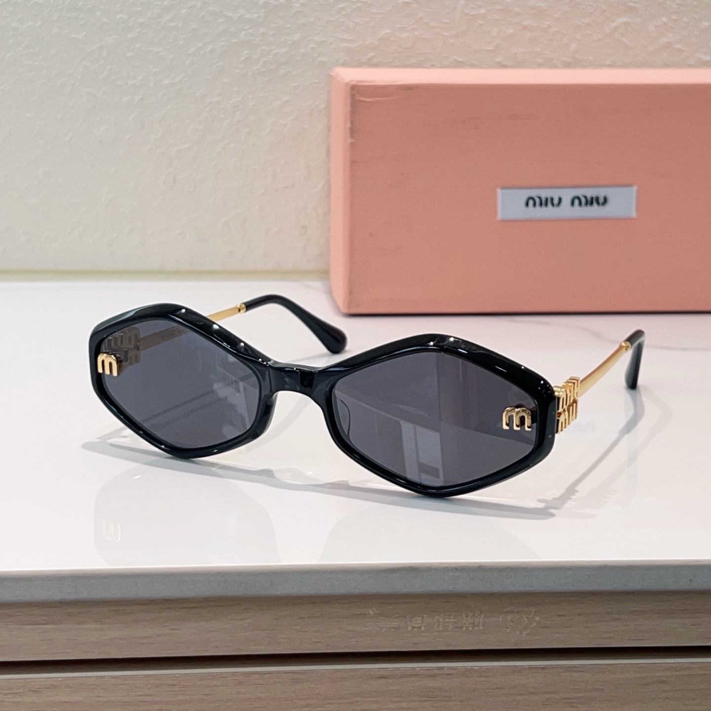 MIUMIU Sunglasses Acetate Metal Geometric