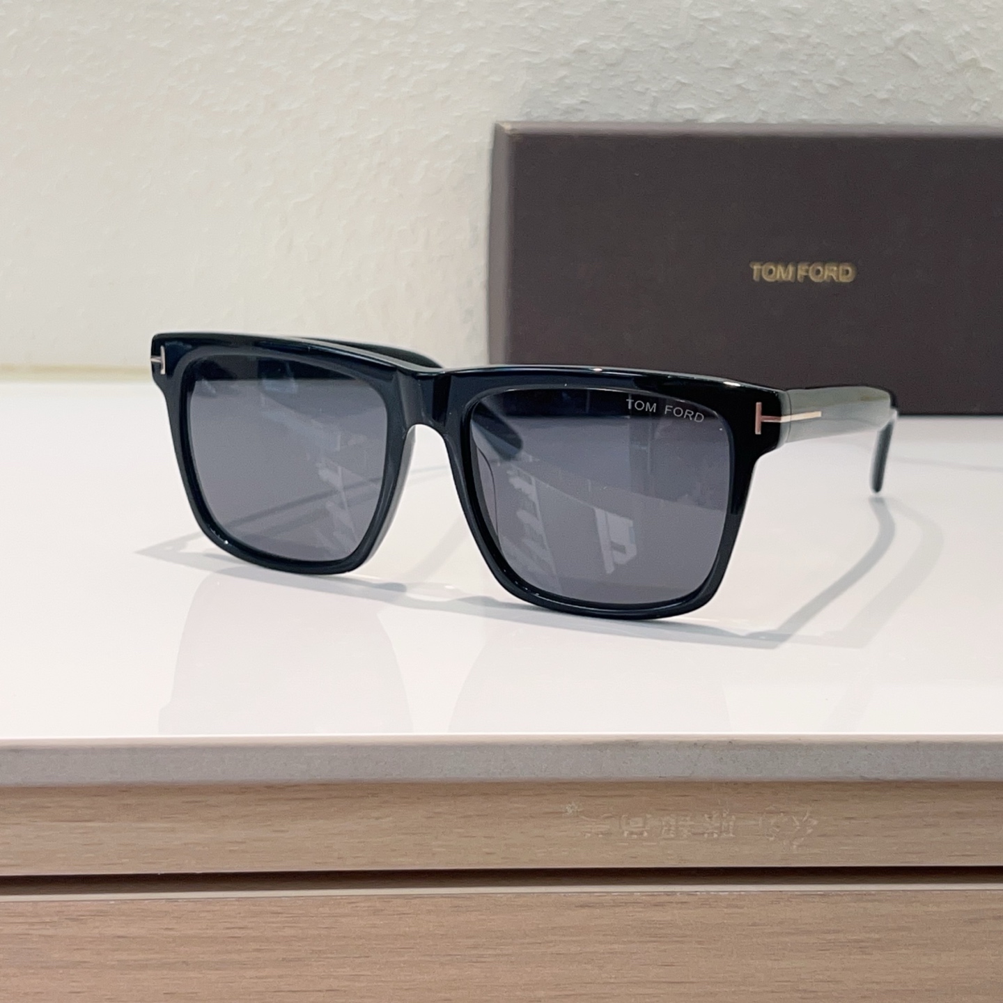 TOM FORD Sunglasses Acetate Square Black Frame
