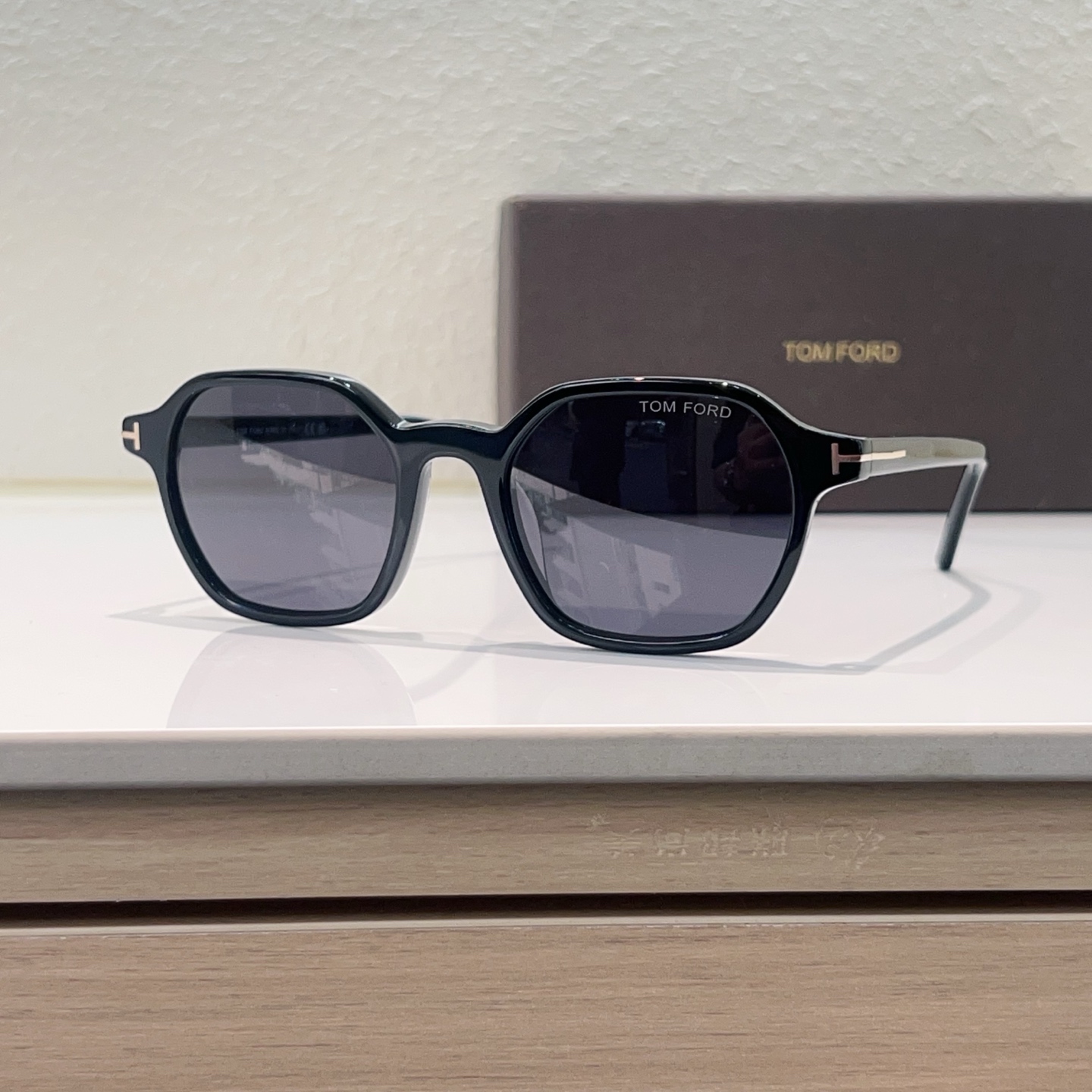 TOM FORD Sunglasses Acetate Black Square