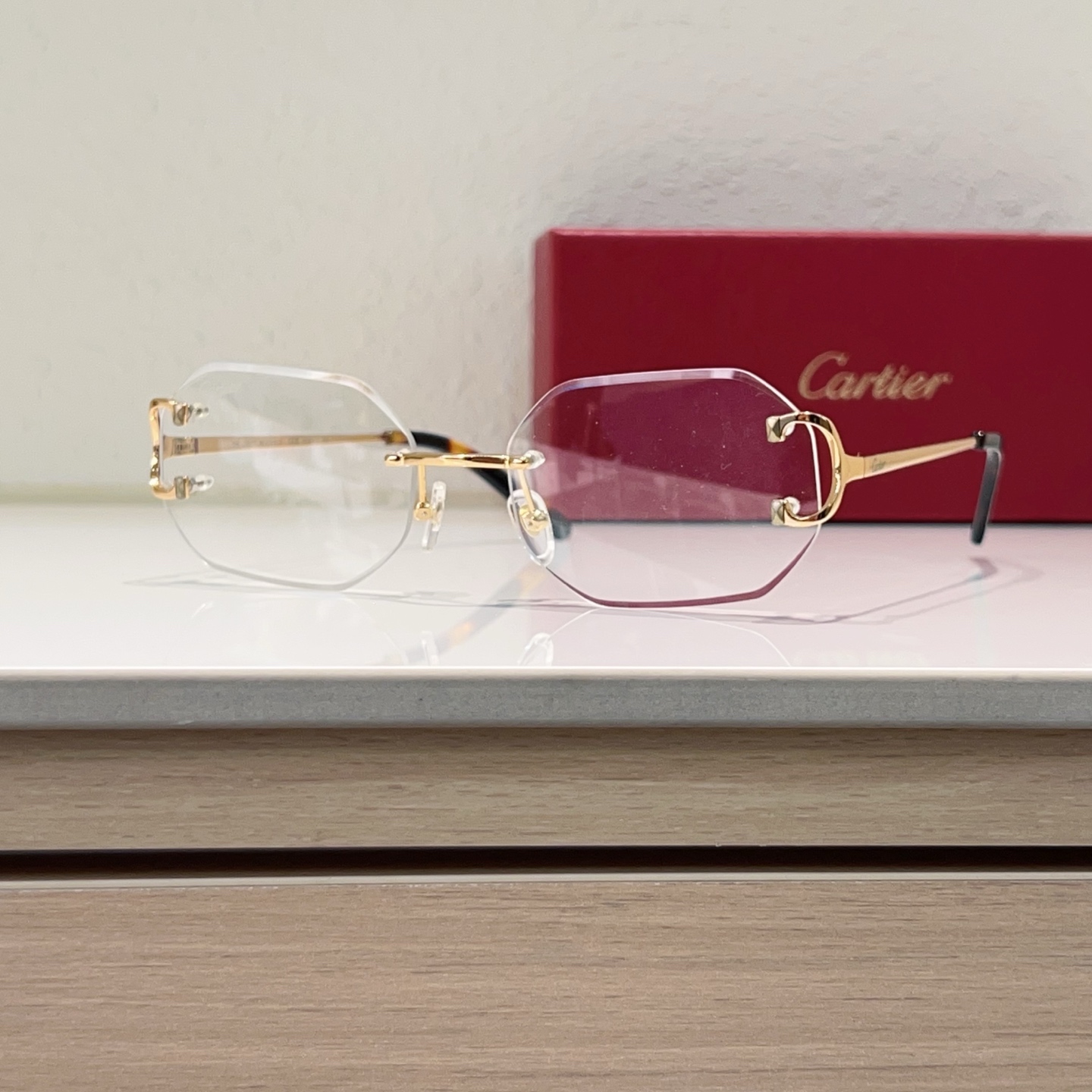 Cartier Rimless Glasses CT0091