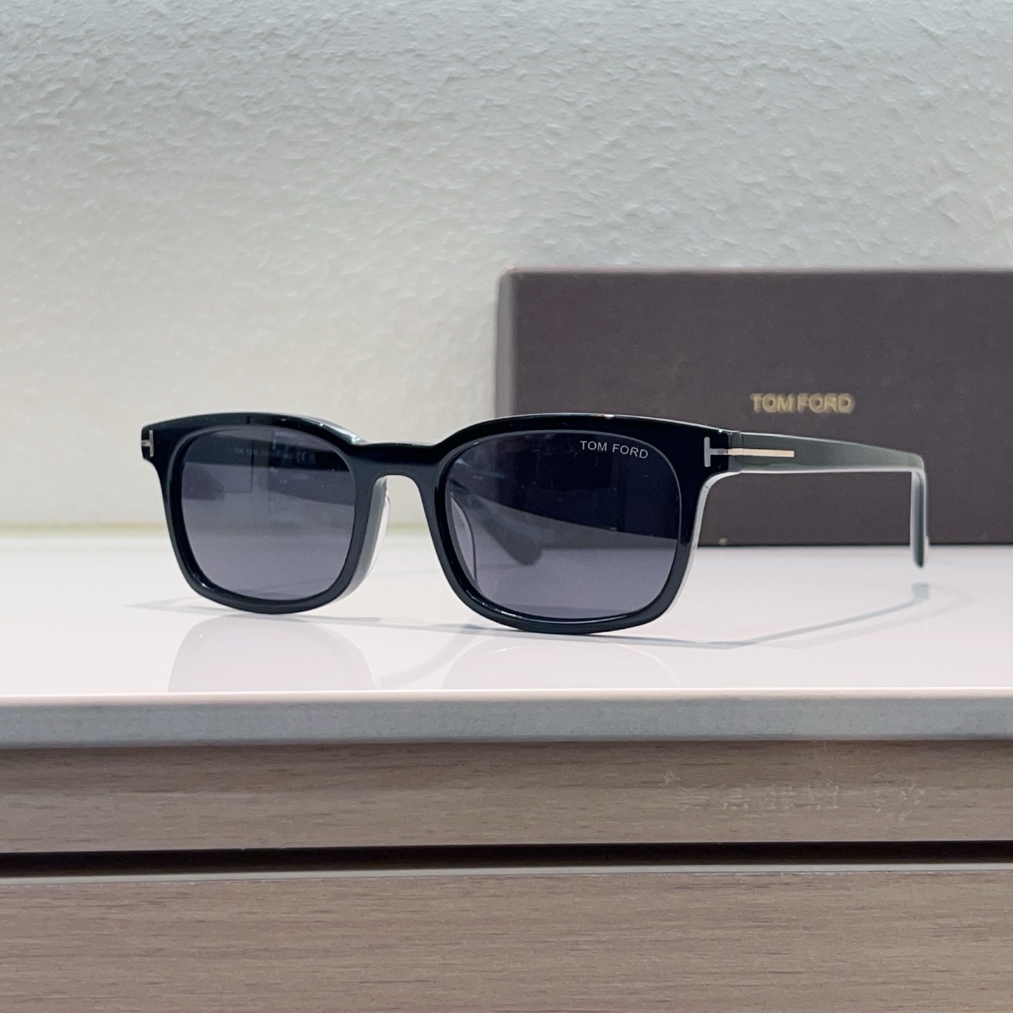 TOM FORD Sunglasses Acetate Square Black Frame