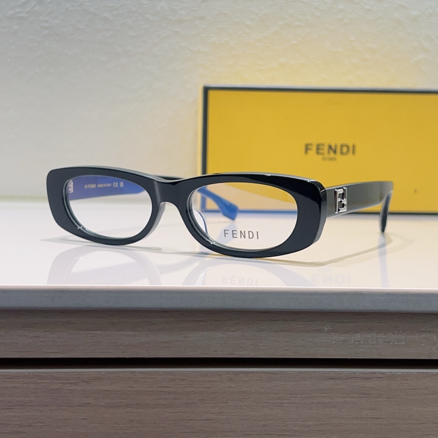 FENDI Acetate Rectangular Frame FE40183I