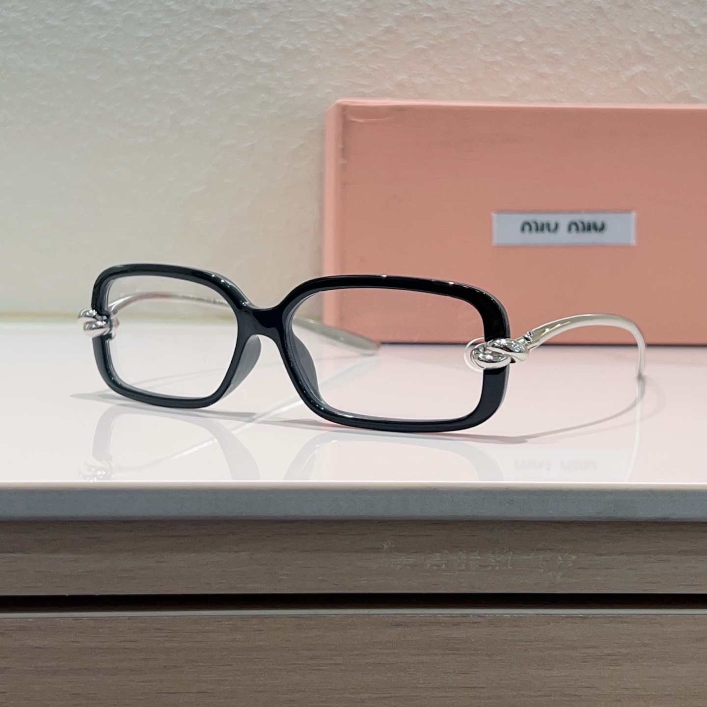 MIUMIU Acetate Square Eyeglasses