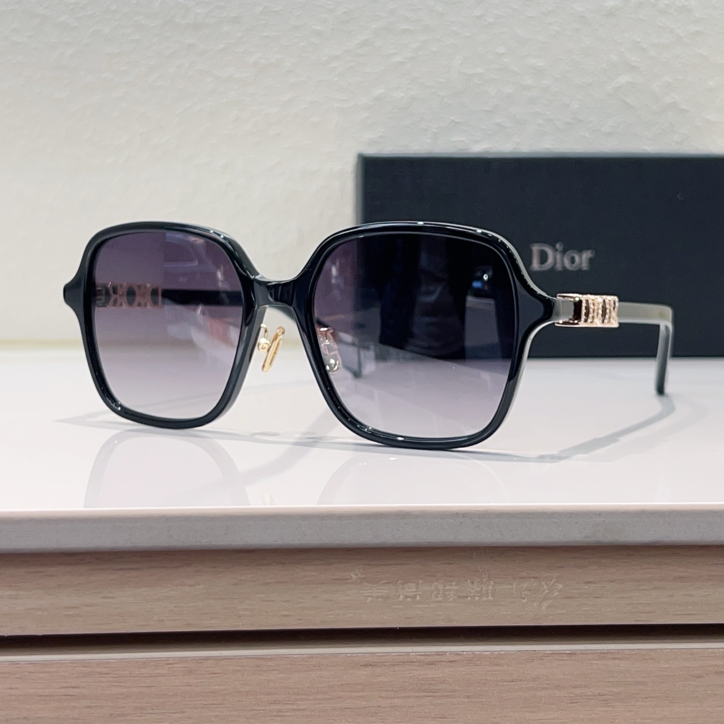 DIOR Sunglasses Acetate Metal Square