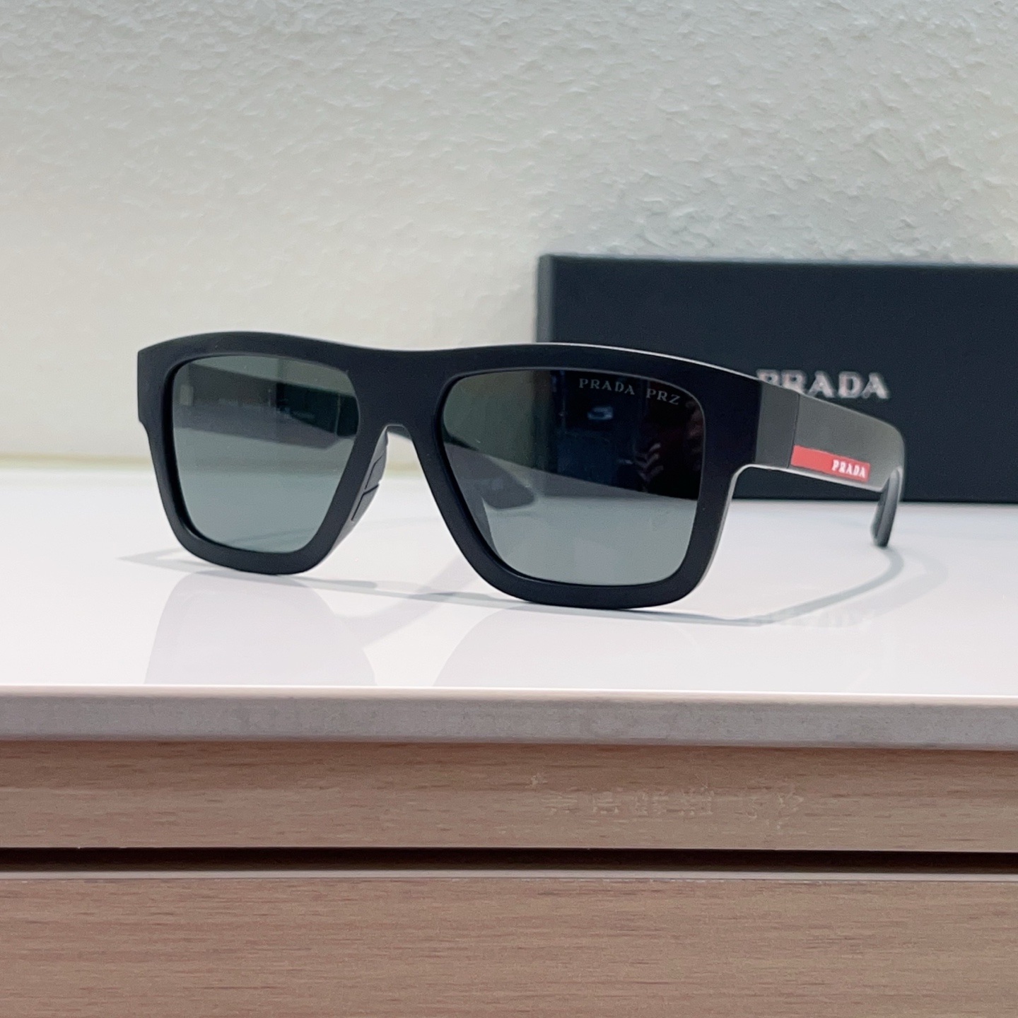 PRADA Sunglasses Acetate Square Black